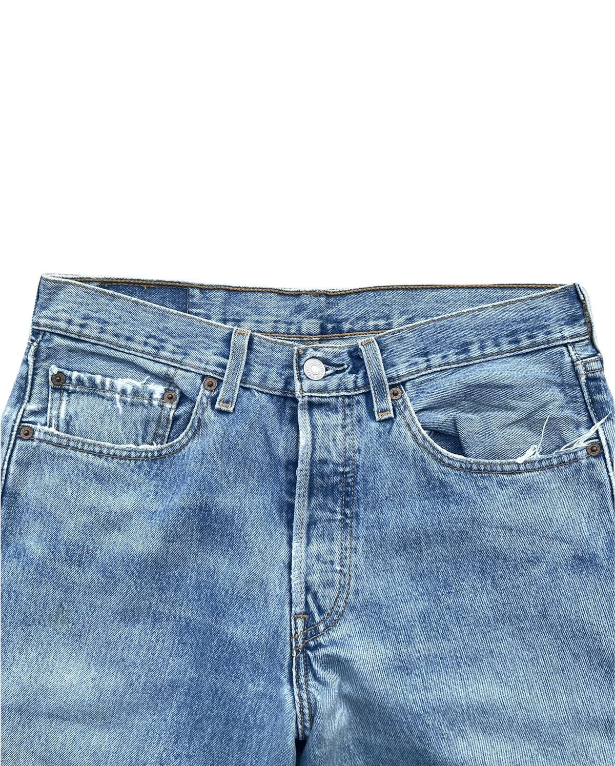 Levi's × Vintage Vintage Levi’s 501 e 2002 Guetamala Aging Wash Distressed Size US 31 - 4 Thumbnail