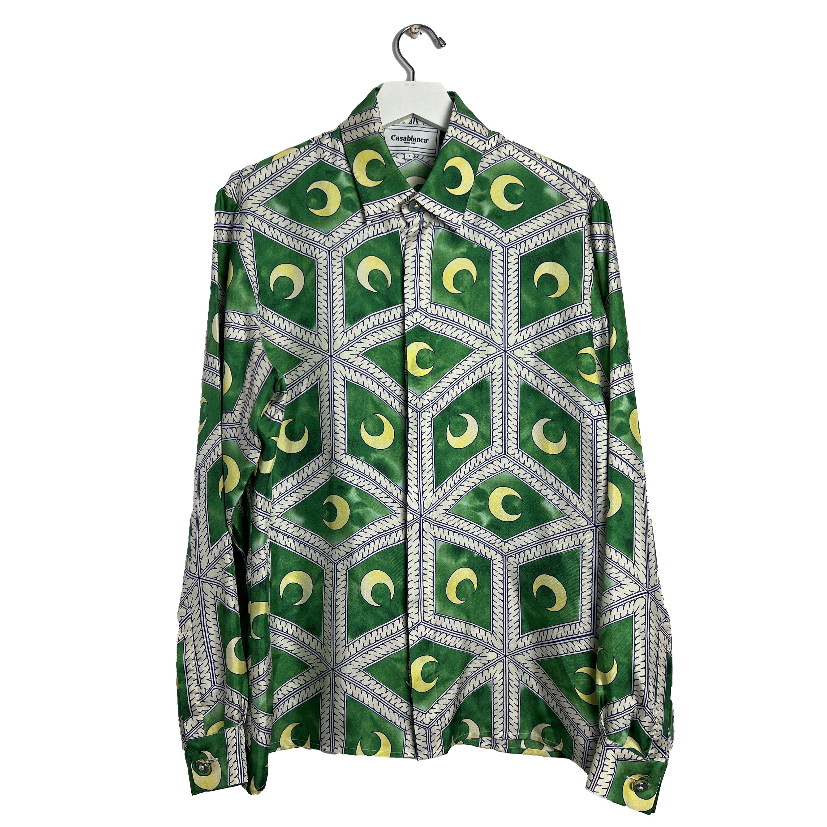 Casablanca Moonlight Tiles Silk Shirt Size US S / EU 44-46 / 1 - 1 Thumbnail
