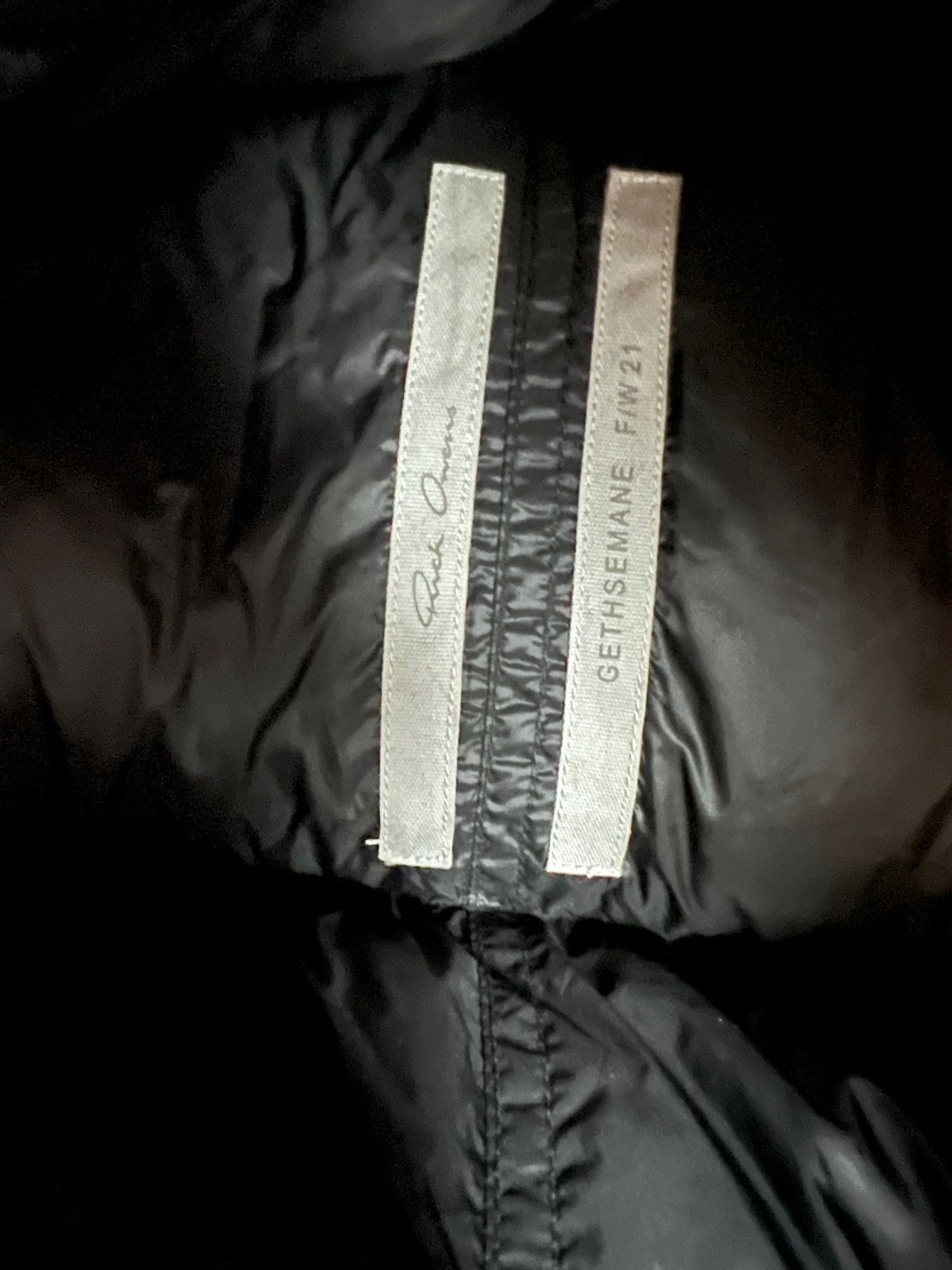 Rick Owens Giacca Piumino Funnel Neck Jacket Size XS / US 0-2 / IT 36-38 - 7 Thumbnail