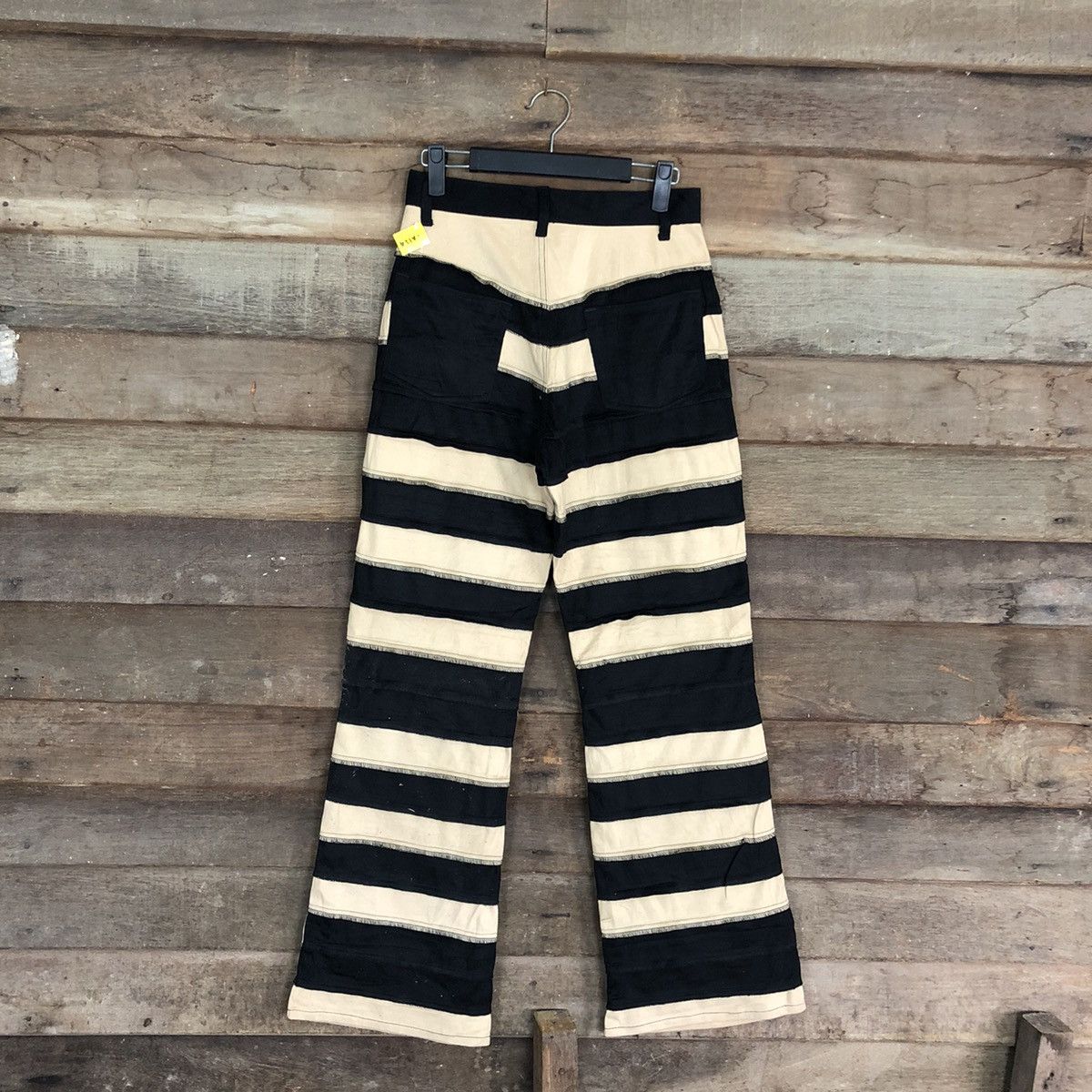 Japanese Brand FTS Company Stripe Black Straight Pants Waist 25 #A124 Size US 26 / EU 42 - 7 Thumbnail