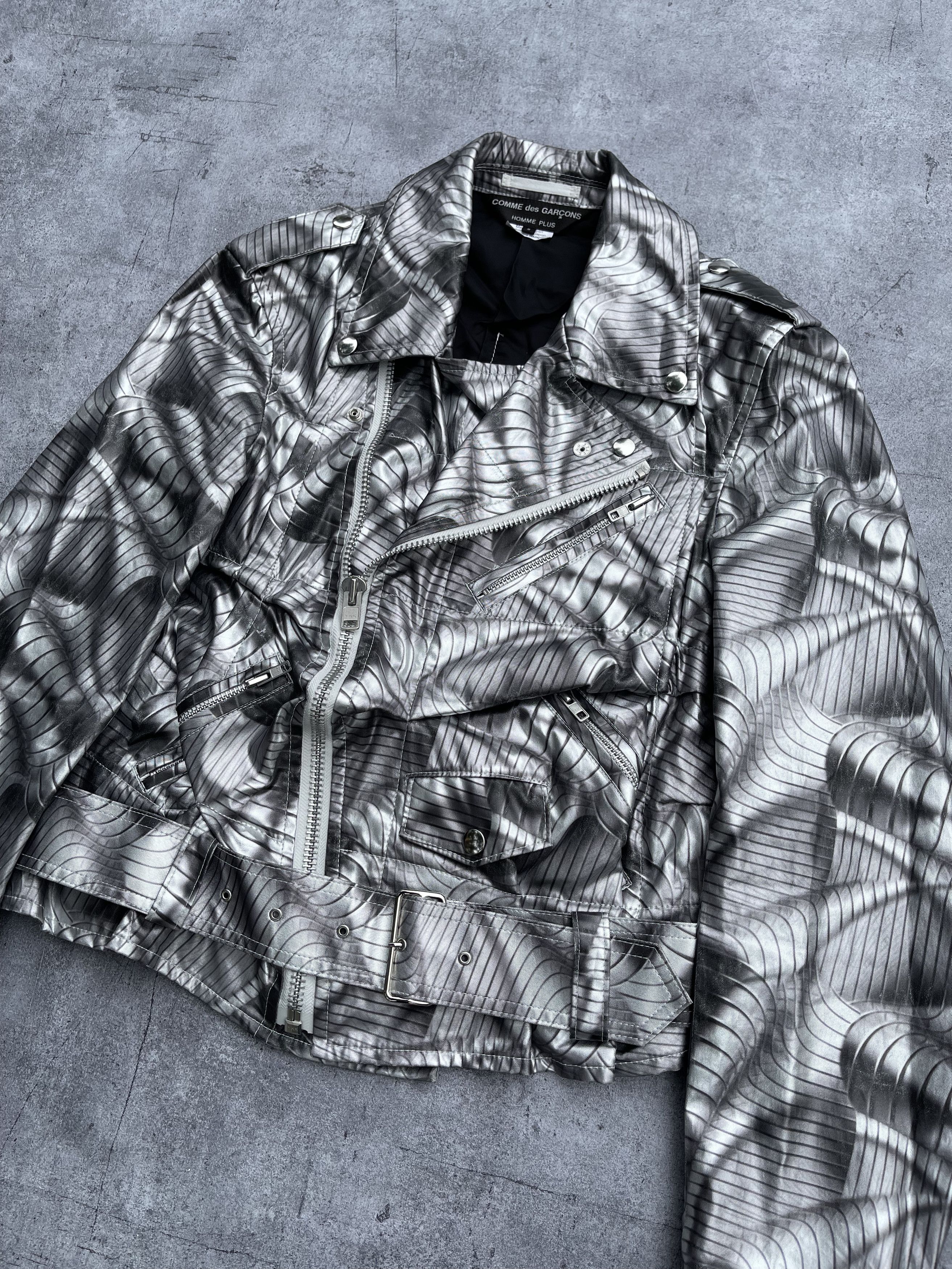 Comme des Garcons Homme Plus Comme Des Garcons S/S2021 Metallic Riders Jacket Size US S / EU 44-46 / 1 - 9 Thumbnail