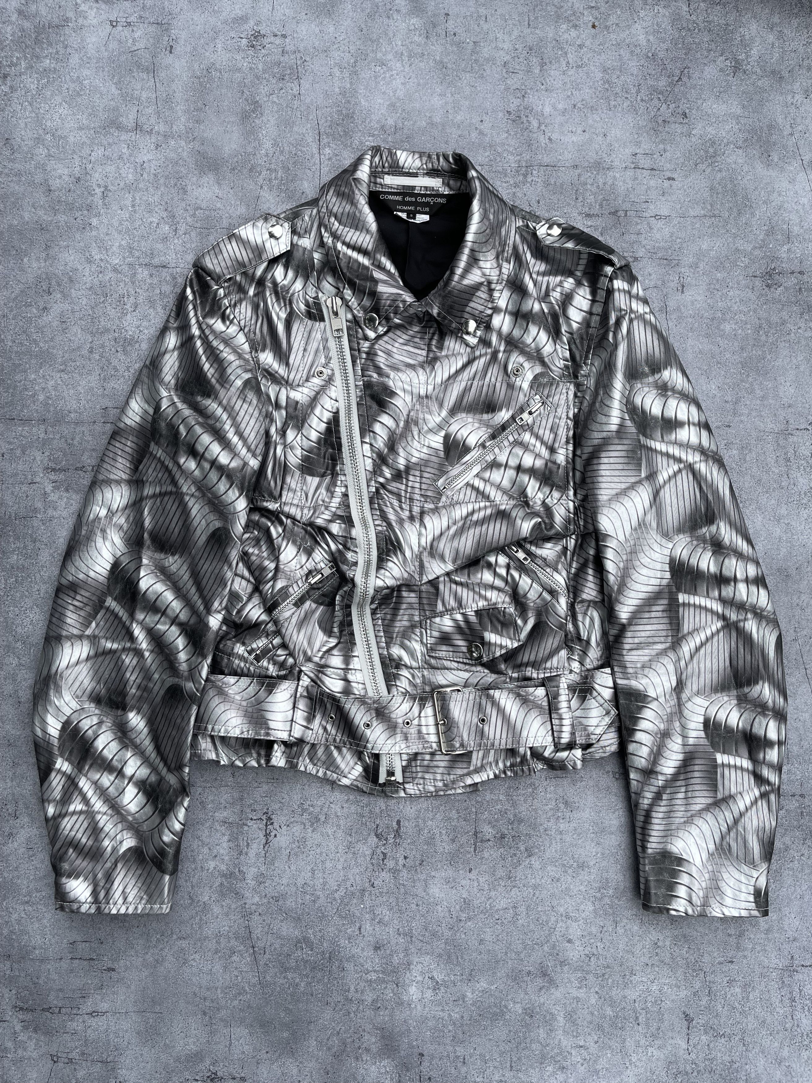 Comme des Garcons Homme Plus Comme Des Garcons S/S2021 Metallic Riders Jacket Size US S / EU 44-46 / 1 - 2 Thumbnail