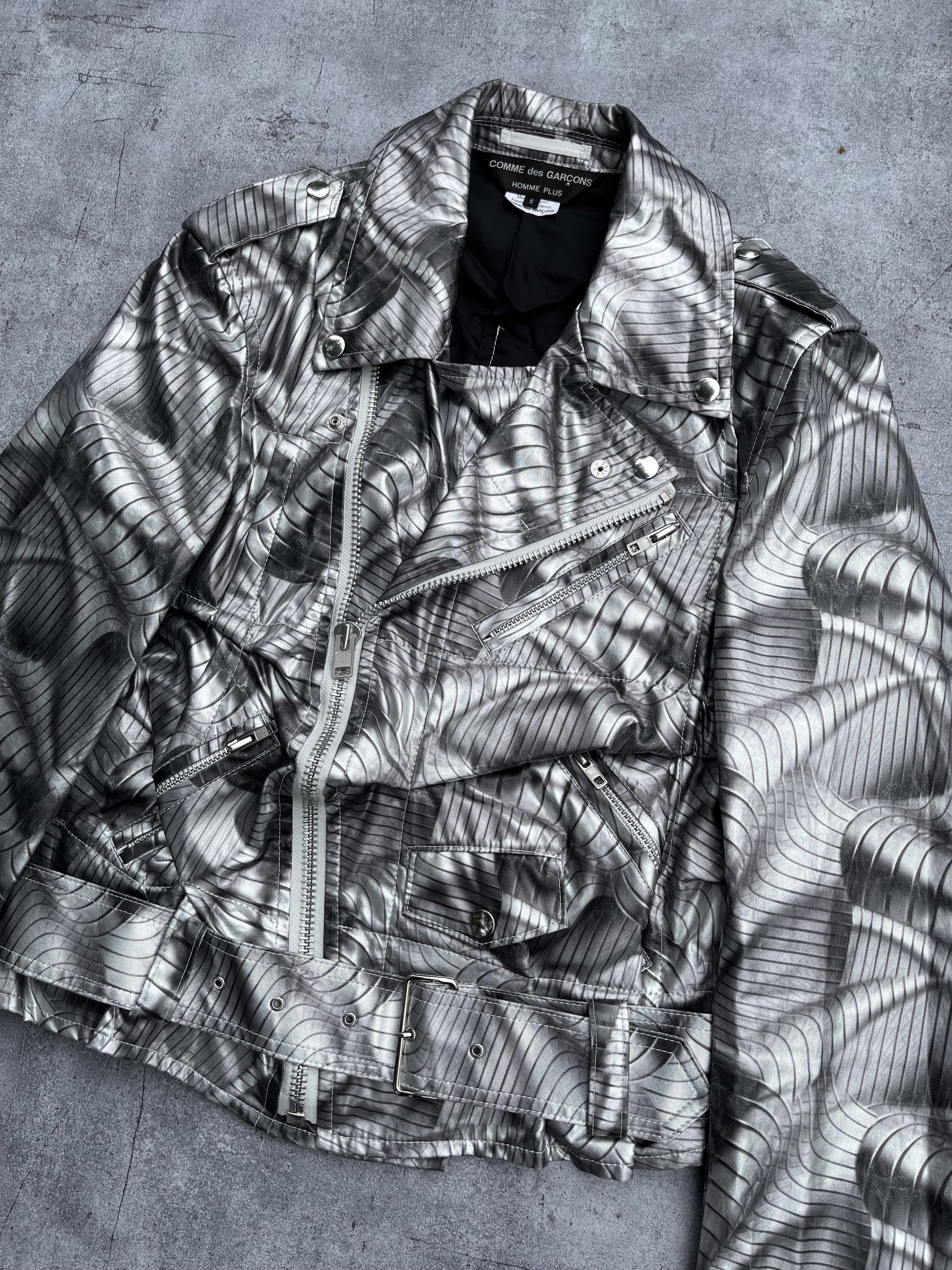 Comme des Garcons Homme Plus Comme Des Garcons S/S2021 Metallic Riders Jacket Size US S / EU 44-46 / 1 - 8 Thumbnail
