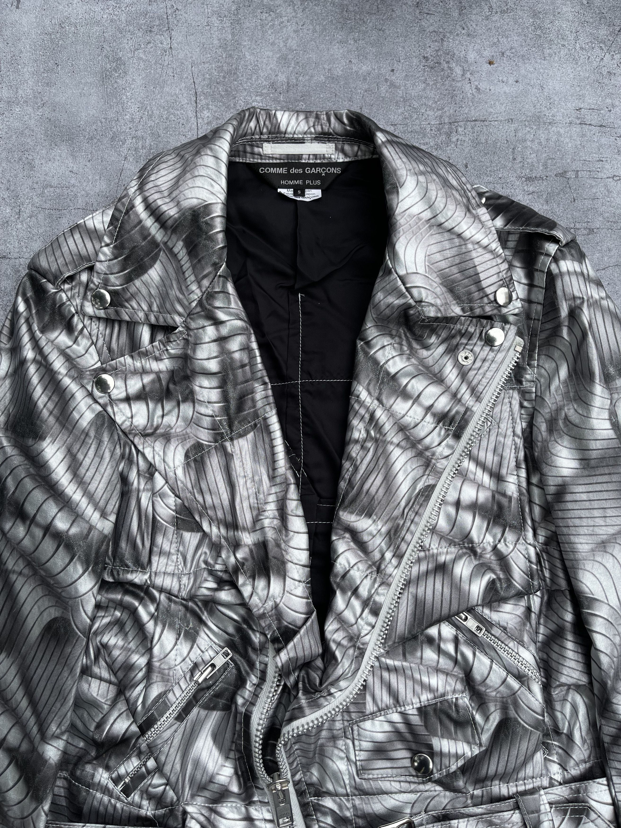 Comme des Garcons Homme Plus Comme Des Garcons S/S2021 Metallic Riders Jacket Size US S / EU 44-46 / 1 - 6 Thumbnail