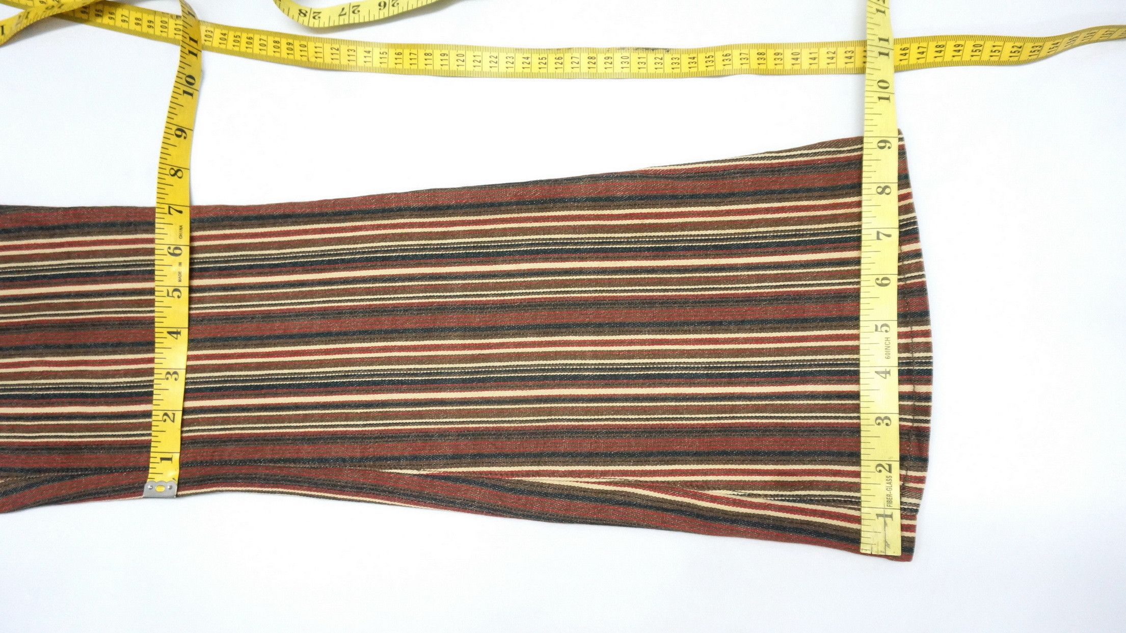 Japanese Brand 🔥🔥 Flare Vintage ORIRIN Retro Striped Lowrise Faded Denim Size US 27 - 13 Thumbnail