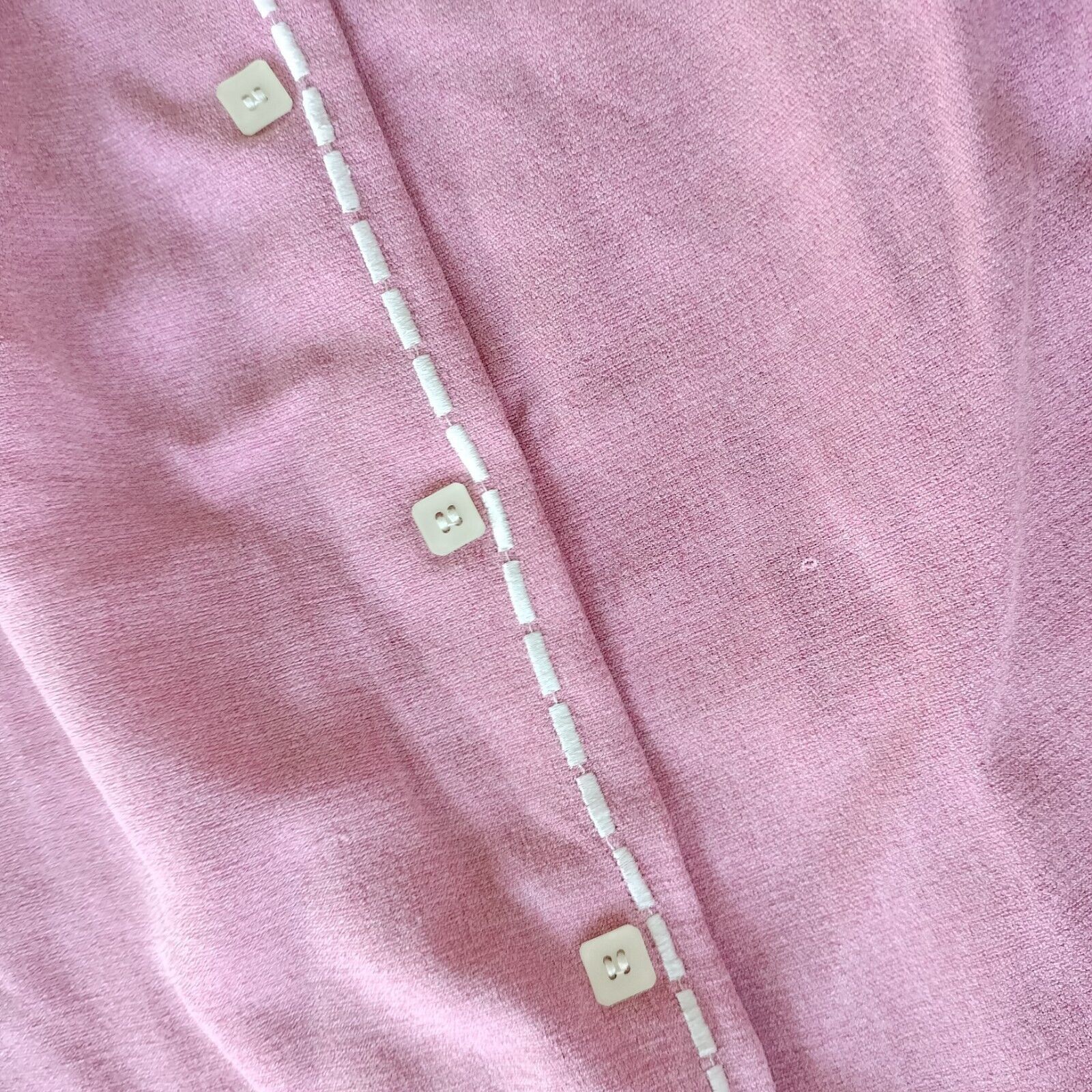 Vintage Vintage 80s Skirt Pink Midi High Waist Knit Button Up Retro Size 34" / US 12 / IT 48 - 14 Thumbnail