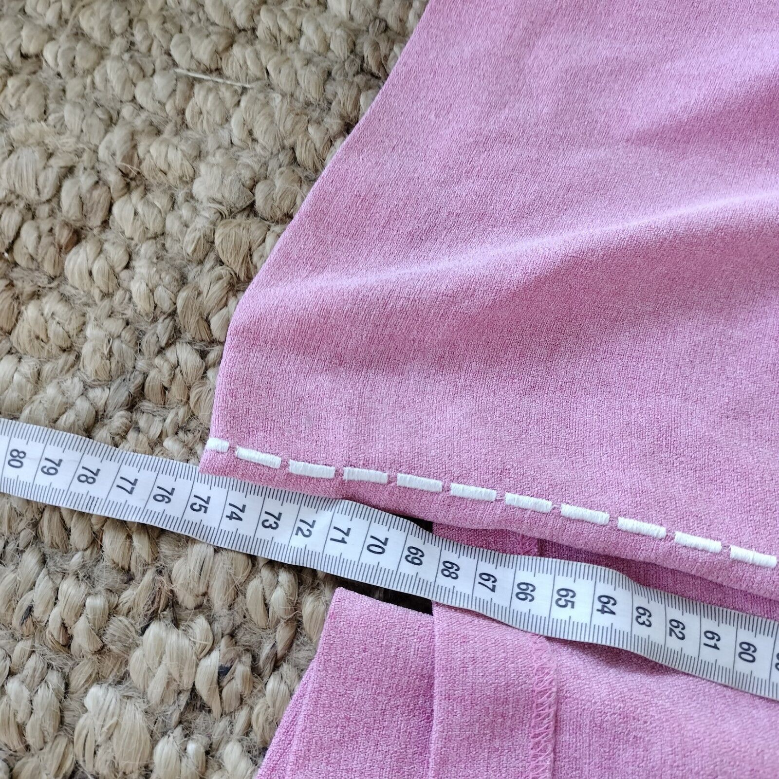 Vintage Vintage 80s Skirt Pink Midi High Waist Knit Button Up Retro Size 34" / US 12 / IT 48 - 10 Thumbnail