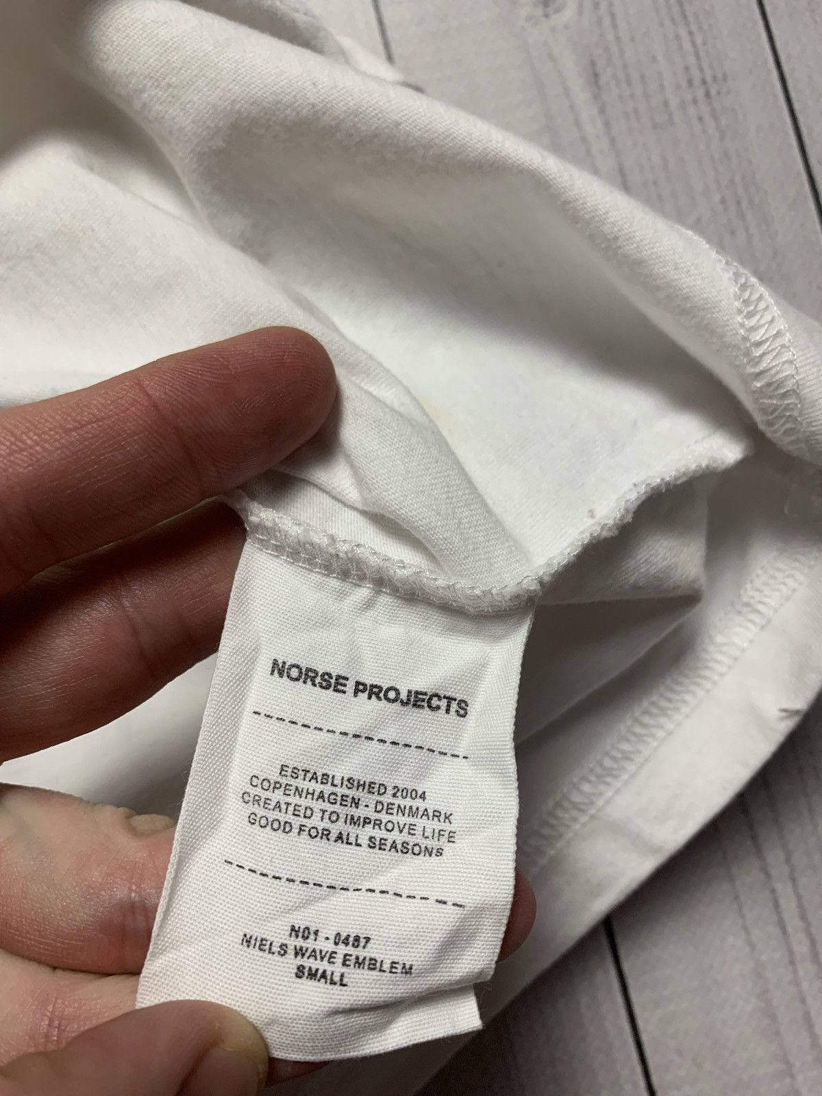 Norse Projects × Vintage Vintage Norse Project tee logo size S Size US S / EU 44-46 / 1 - 4 Thumbnail