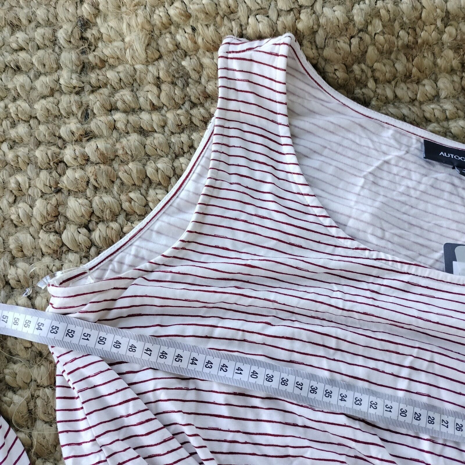 Designer Autograph Dress Maxi Striped Jersey Tie Waist Sleeveless Size XL / US 12-14 / IT 48-50 - 8 Thumbnail
