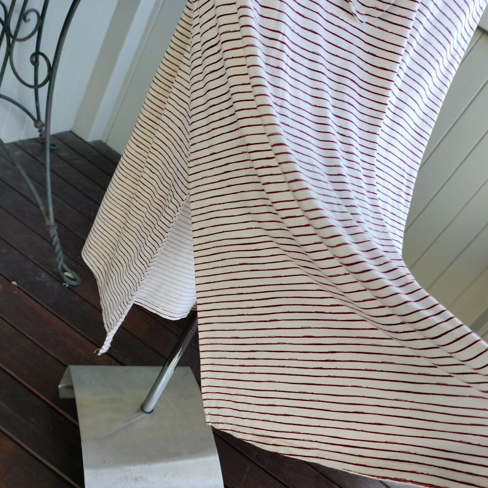 Designer Autograph Dress Maxi Striped Jersey Tie Waist Sleeveless Size XL / US 12-14 / IT 48-50 - 6 Thumbnail