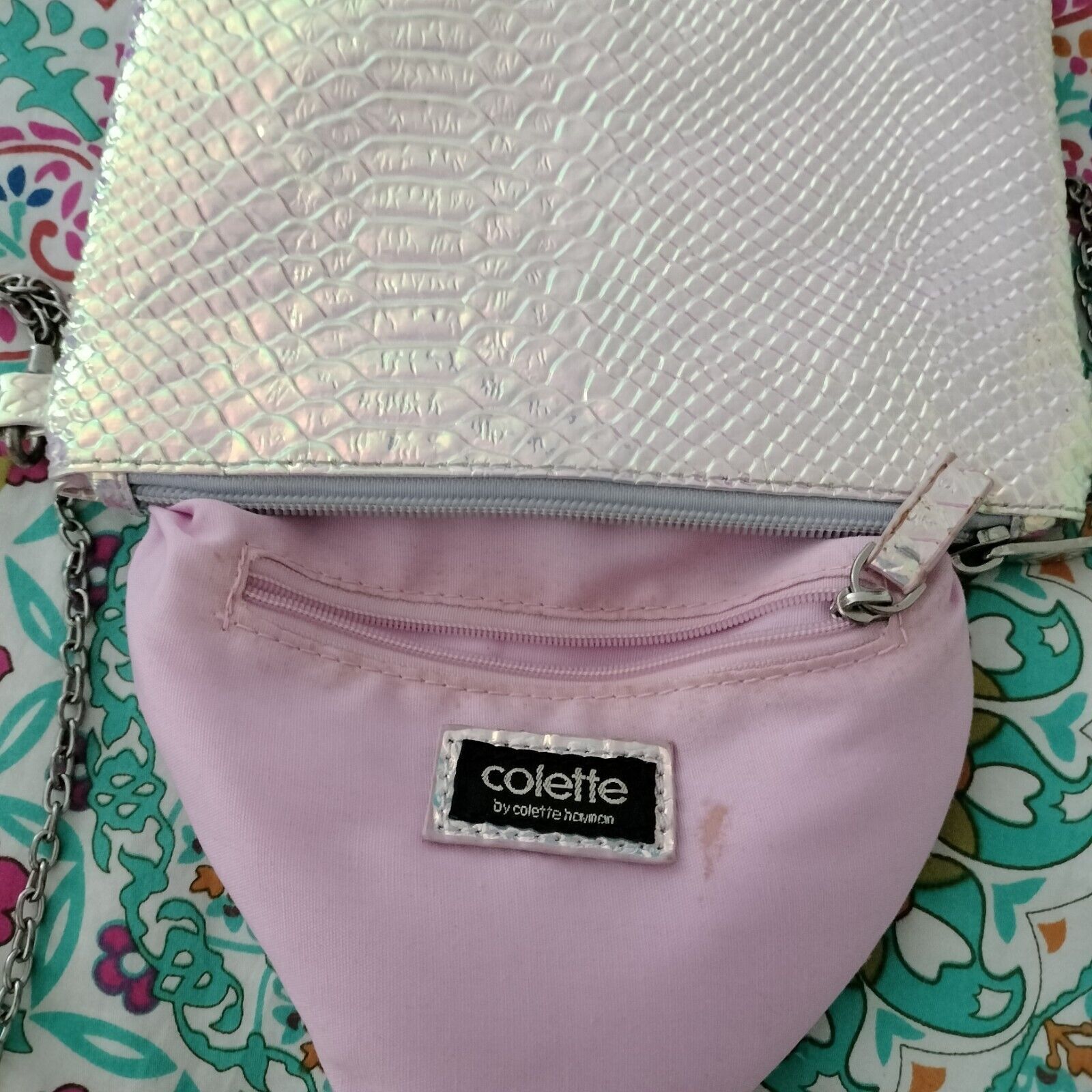 Colette Colette Hayman Bag Purse Pink Crossbody Mermaid Holographic Size ONE SIZE - 9 Thumbnail
