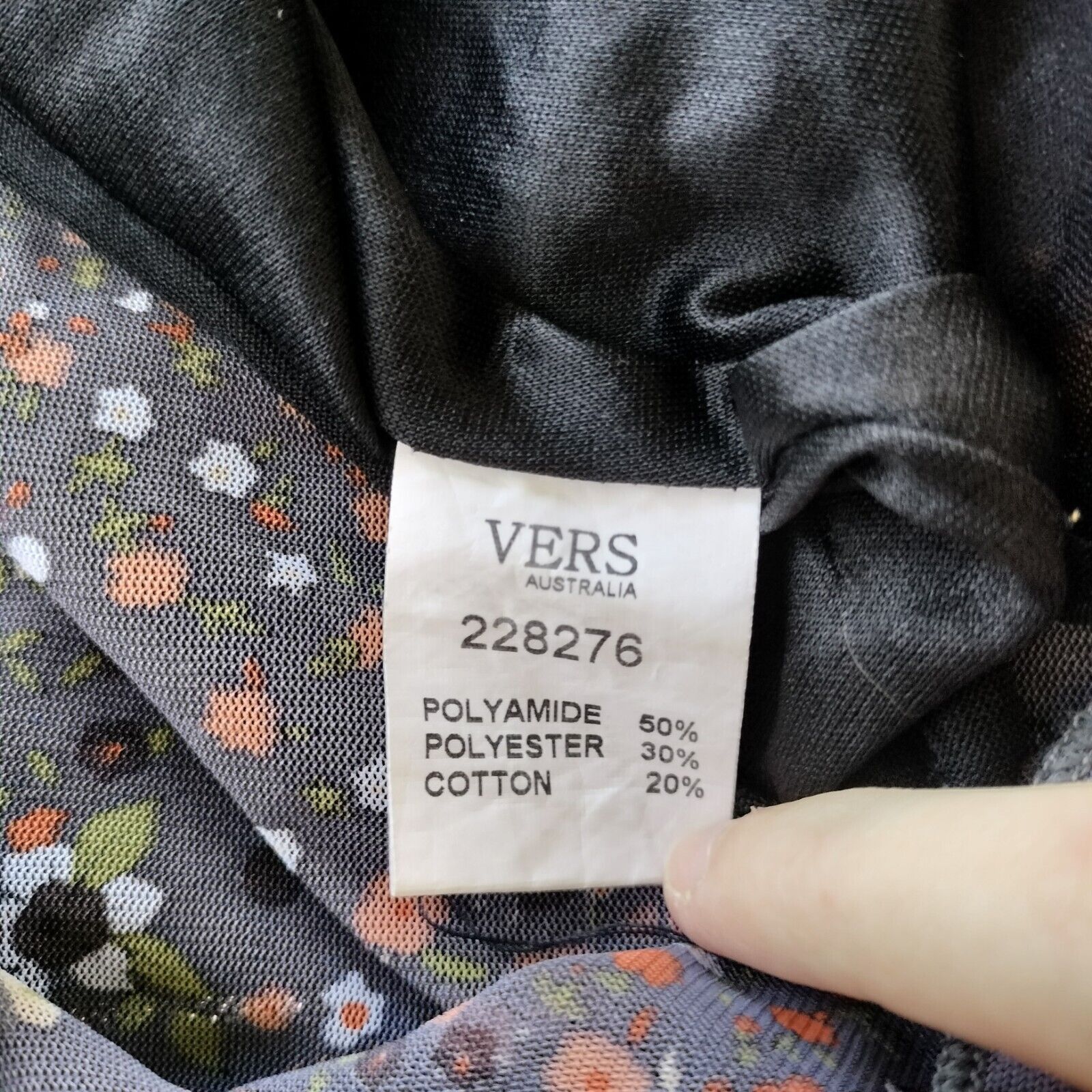 Designer Vintage Y2K Size 10 12 Top Tank Black Grey Floral Mesh Lace Size M / US 6-8 / IT 42-44 - 9 Thumbnail