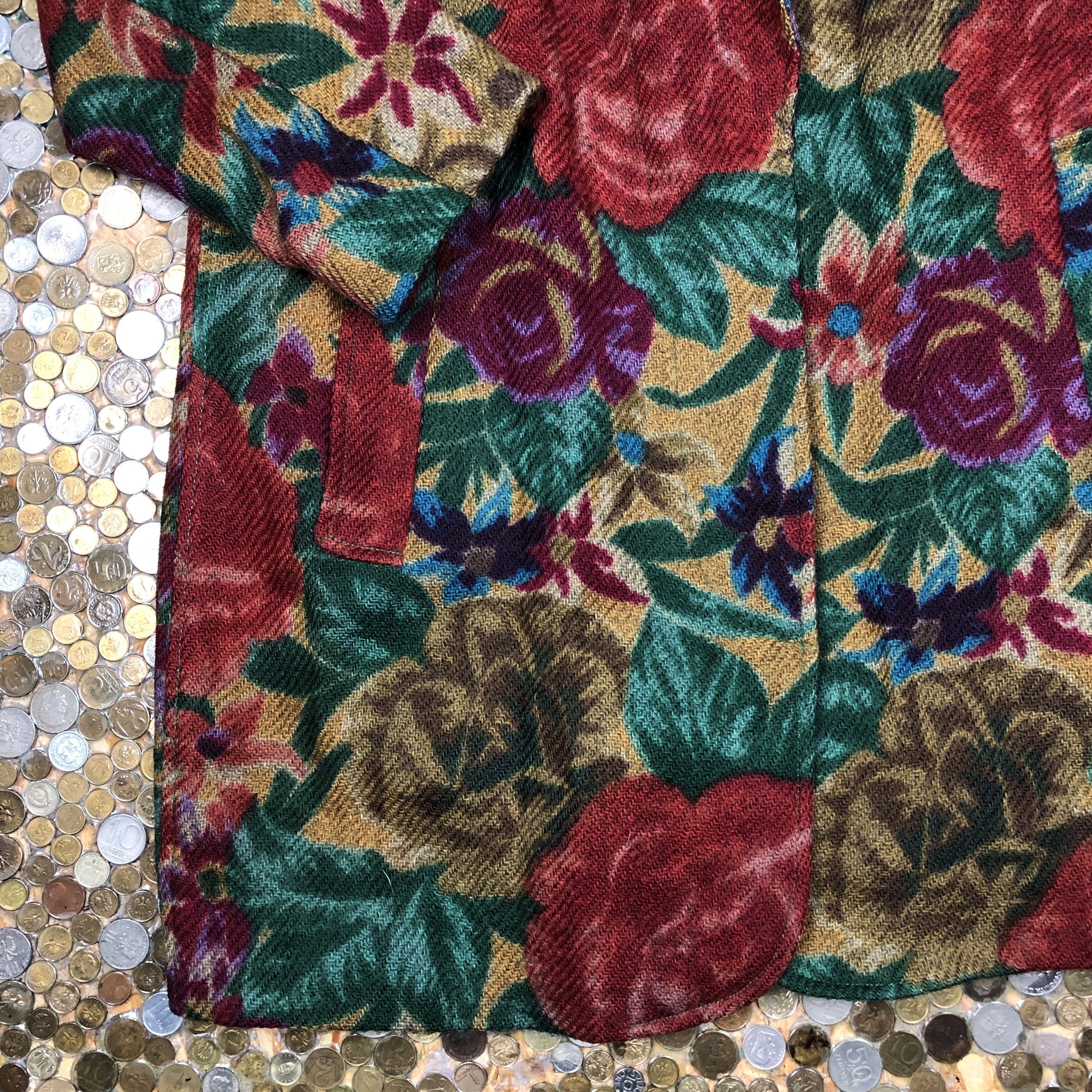 Kenzo Kenzo Vintage Flower Coat 90's Size US XS / EU 42 / 0 - 5 Thumbnail