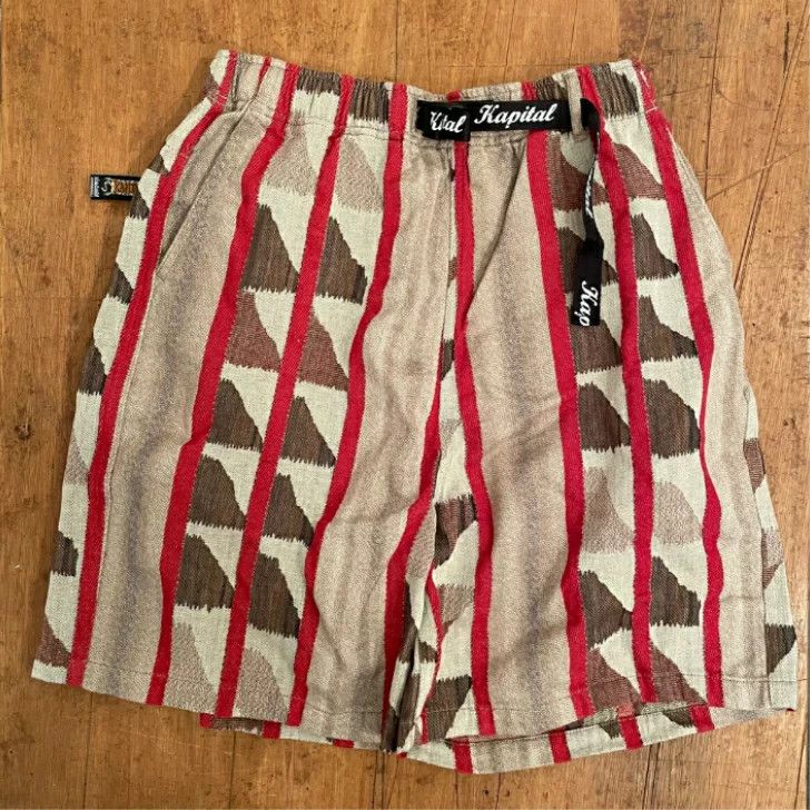 Kapital Kapital Cotton Pueblo Stripe Easy Shorts Size US 30 / EU 46 - 1 Thumbnail