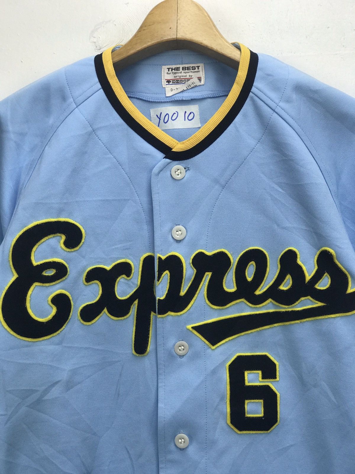 Descente Vintage Express Baseball Jersey by Descente Size US L / EU 52-54 / 3 - 3 Thumbnail