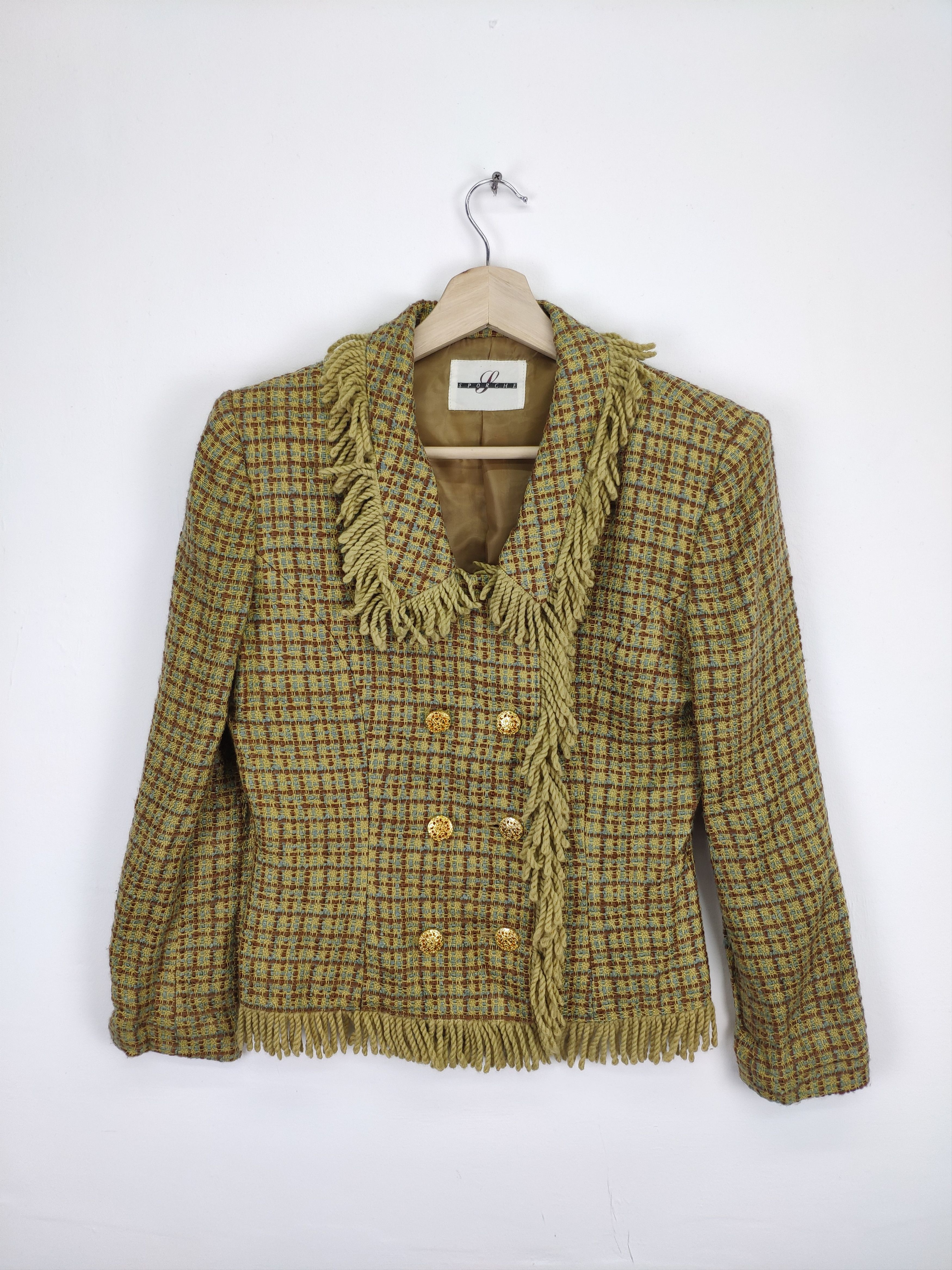 Japanese Brand × Le Grande Bleu (L.G.B.) Vintage Wool Tweed Jacket Chanel Style Size S / US 4 / IT 40 - 1 Thumbnail
