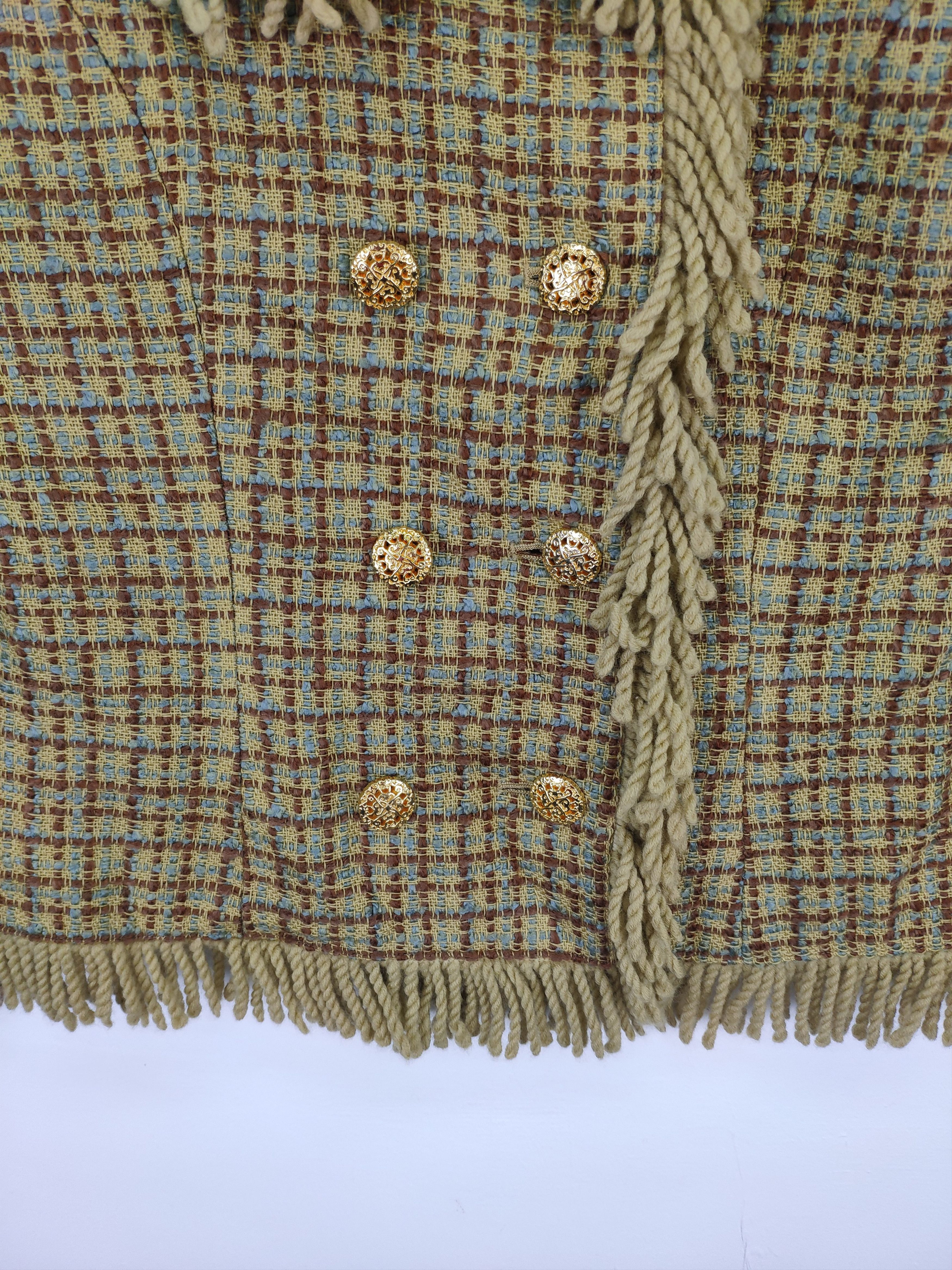 Japanese Brand × Le Grande Bleu (L.G.B.) Vintage Wool Tweed Jacket Chanel Style Size S / US 4 / IT 40 - 6 Thumbnail