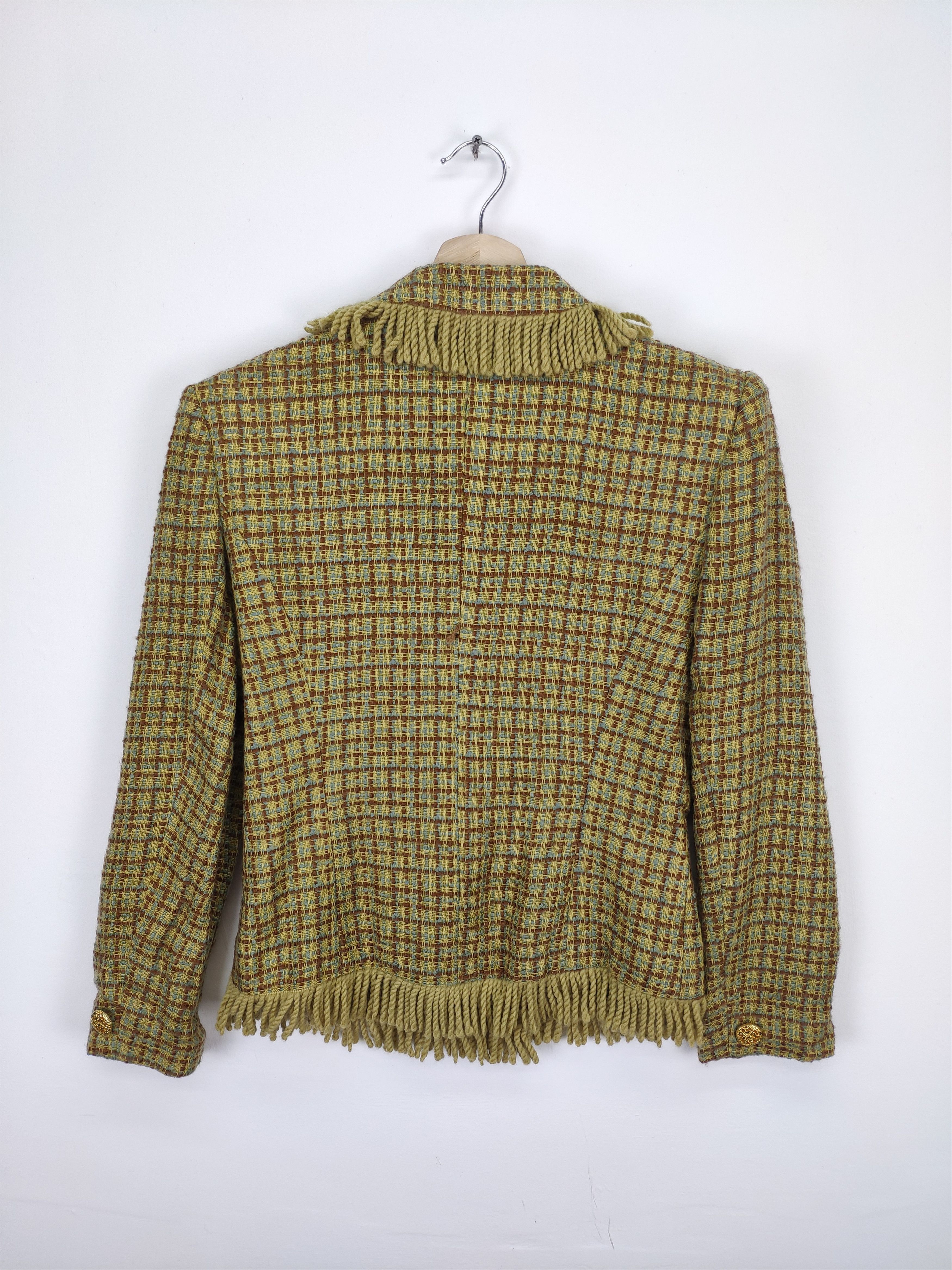 Japanese Brand × Le Grande Bleu (L.G.B.) Vintage Wool Tweed Jacket Chanel Style Size S / US 4 / IT 40 - 12 Thumbnail