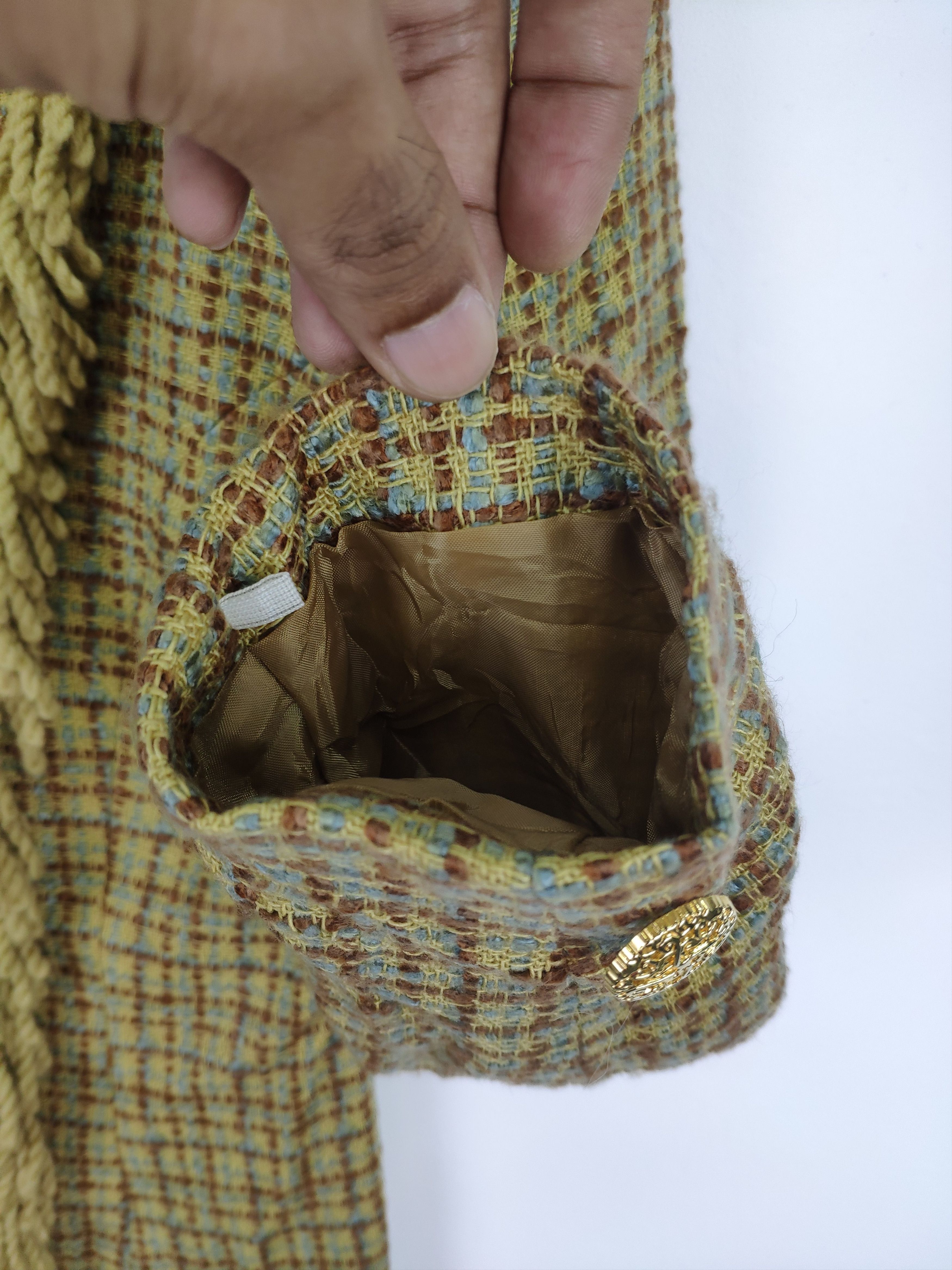 Japanese Brand × Le Grande Bleu (L.G.B.) Vintage Wool Tweed Jacket Chanel Style Size S / US 4 / IT 40 - 4 Thumbnail