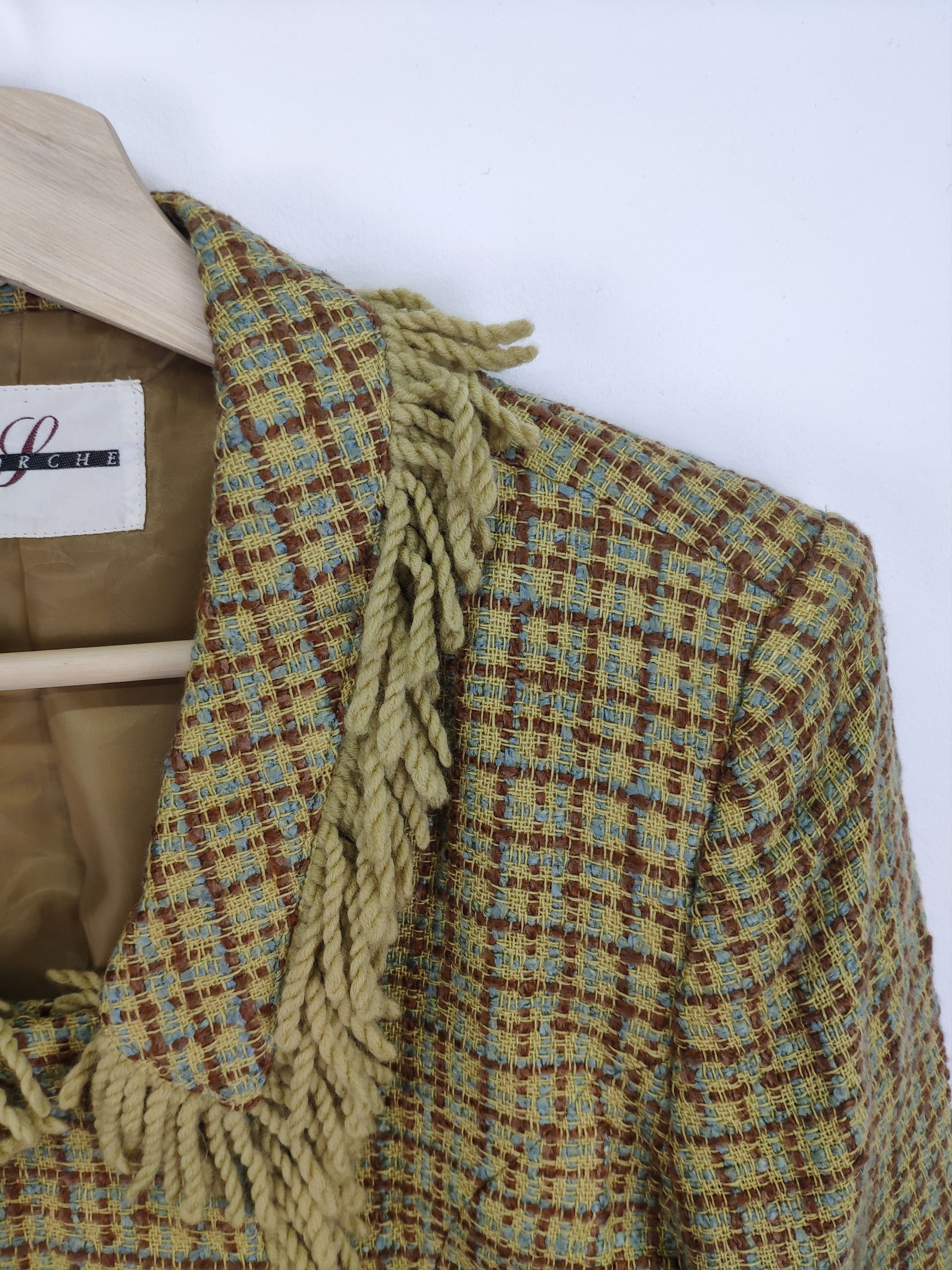 Japanese Brand × Le Grande Bleu (L.G.B.) Vintage Wool Tweed Jacket Chanel Style Size S / US 4 / IT 40 - 7 Thumbnail