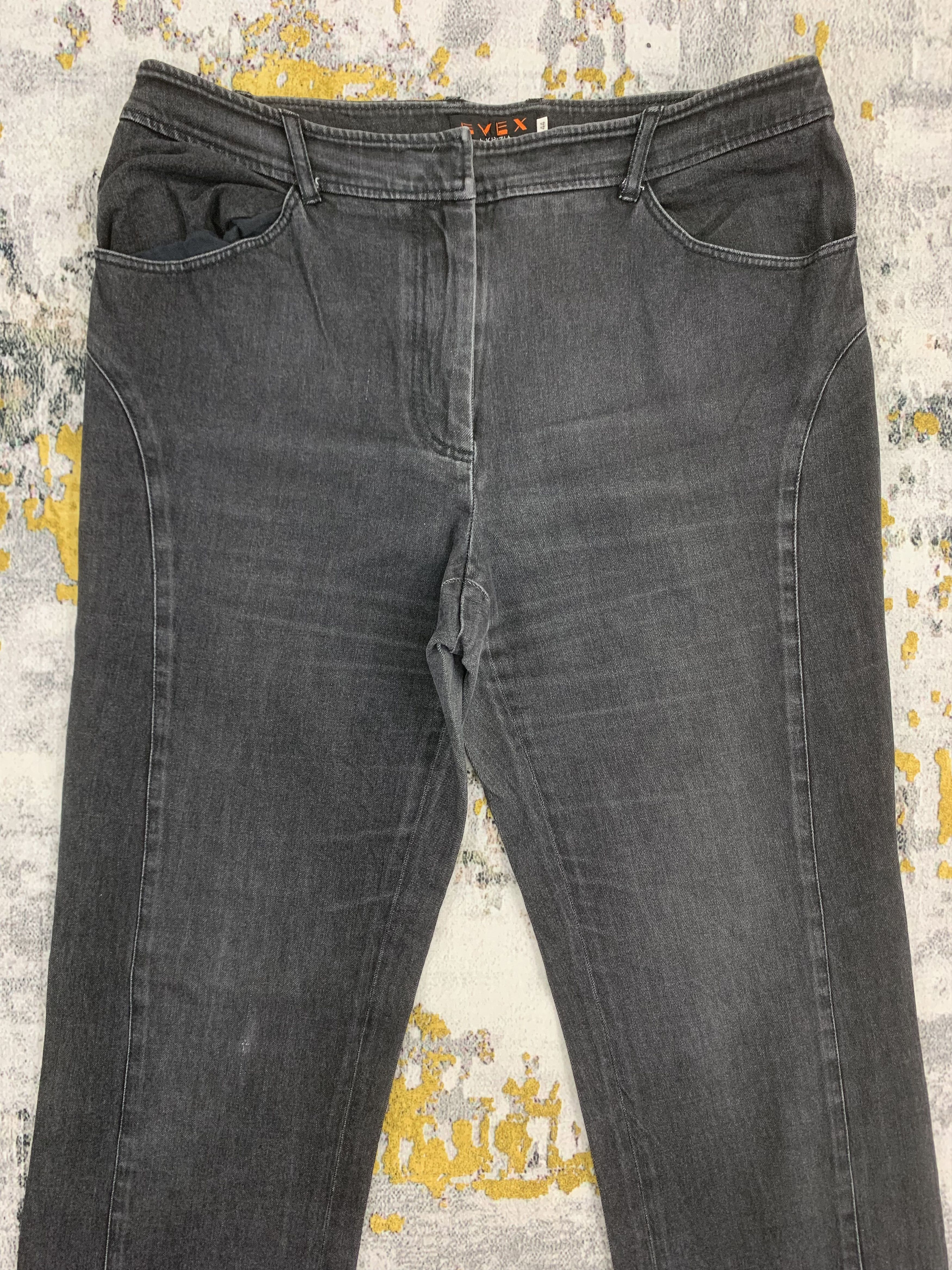 Japanese Brand Evex by Krizia Black Jeans Size US 31 - 2 Thumbnail