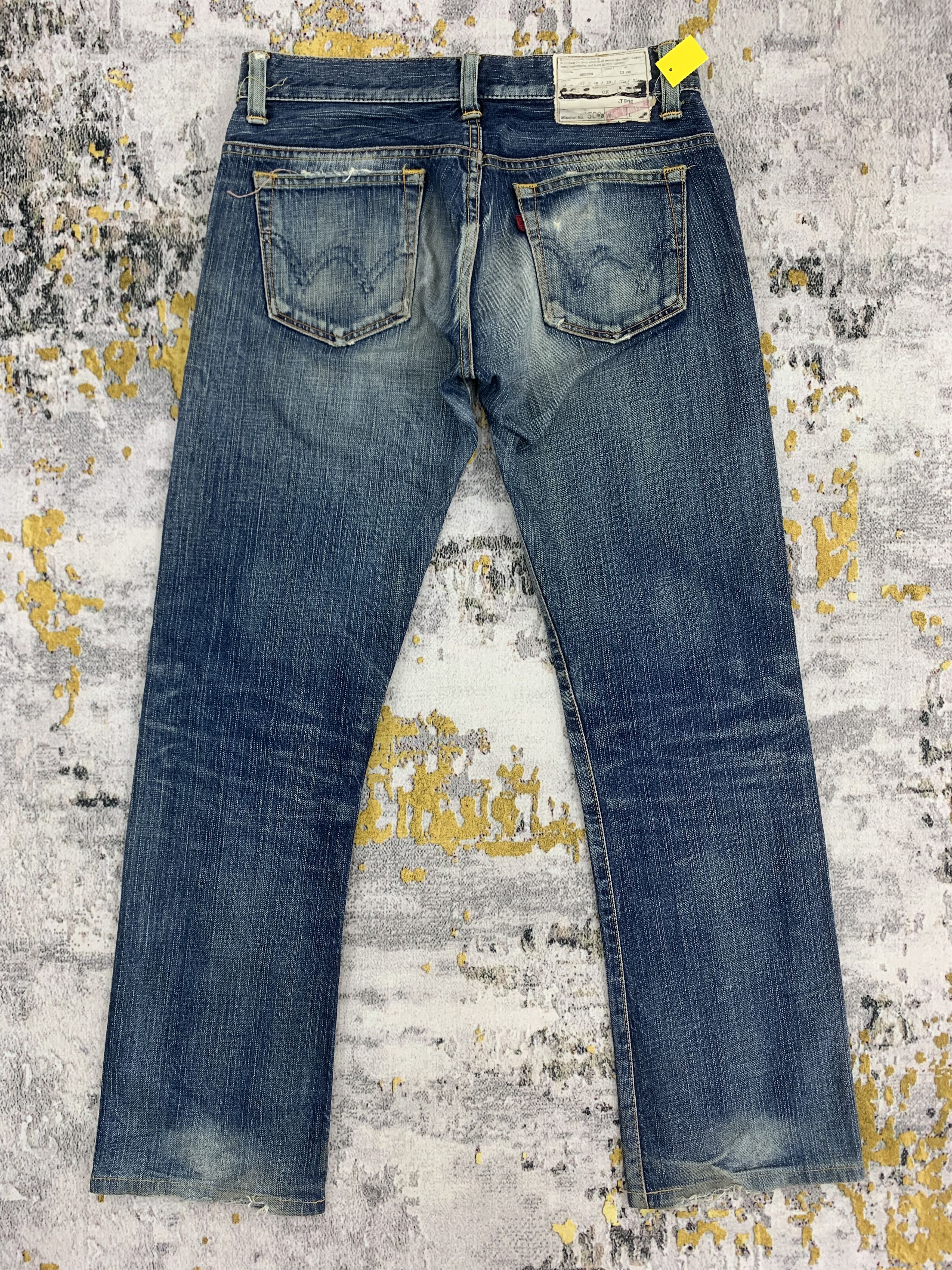Edwin Ripped Jeans Blue Distressed Denim Edwin Size US 29 - 4 Thumbnail