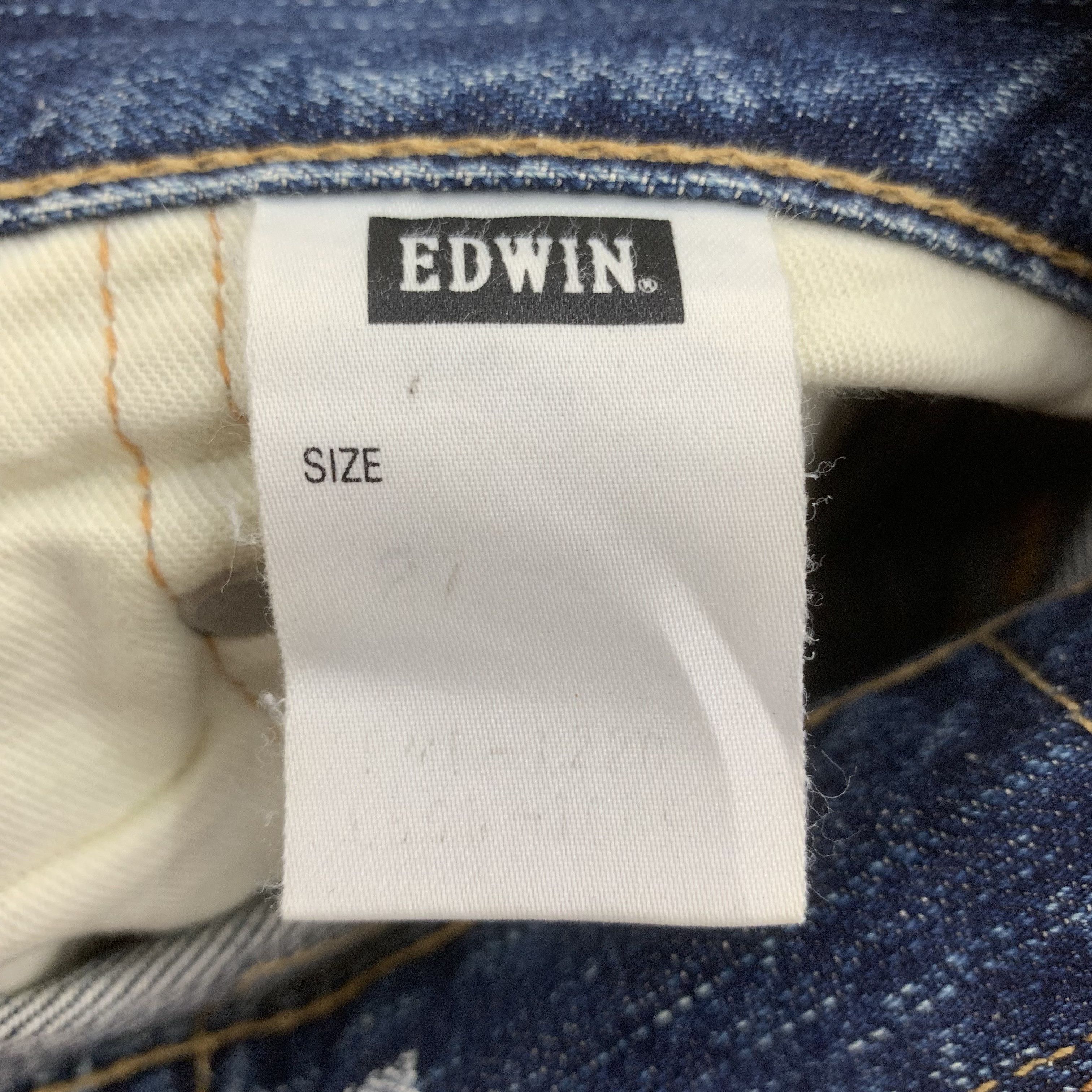 Edwin Ripped Jeans Blue Distressed Denim Edwin Size US 29 - 9 Thumbnail