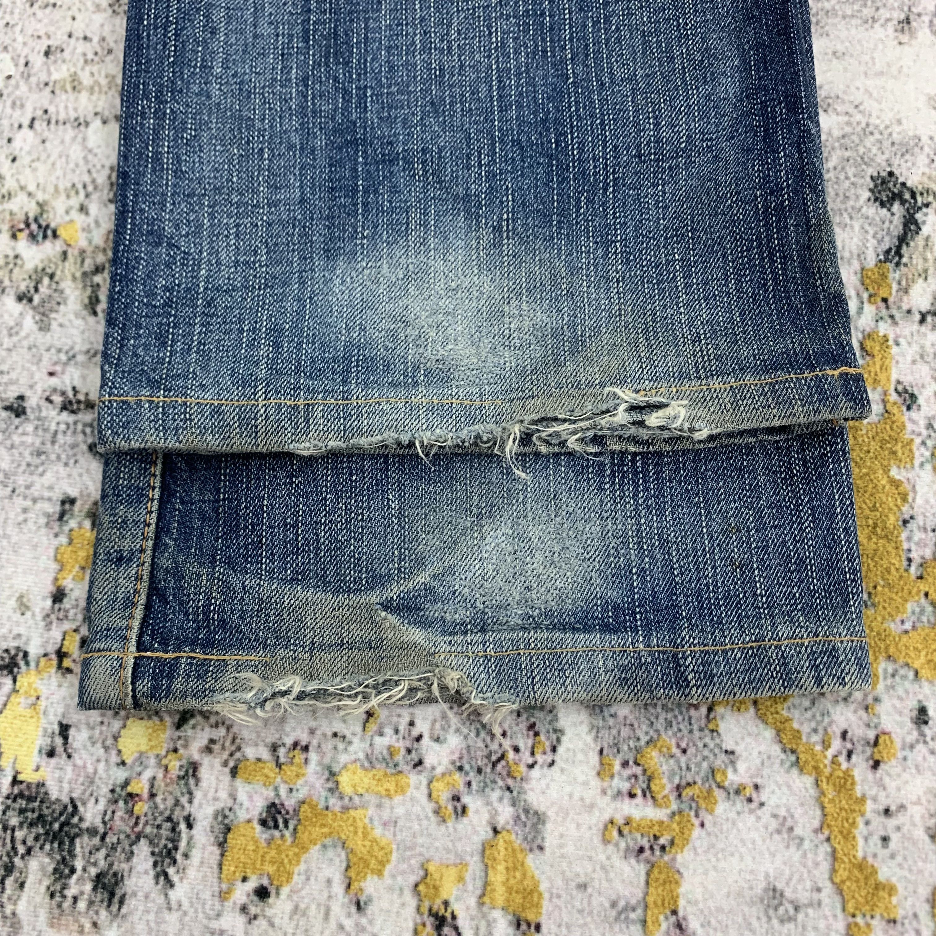 Edwin Ripped Jeans Blue Distressed Denim Edwin Size US 29 - 7 Thumbnail