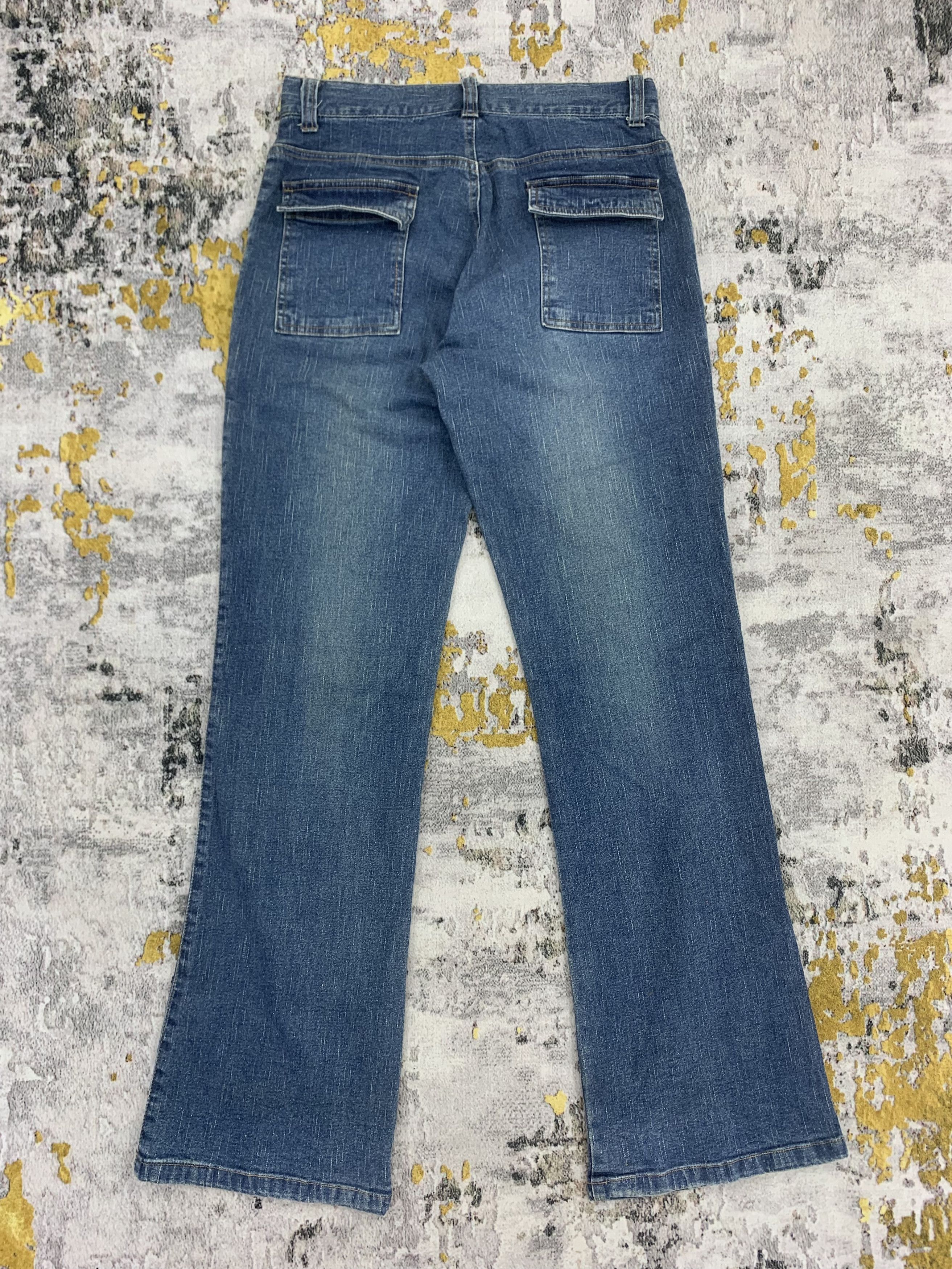 Japanese Brand Flared Jeans Bush Pants for Womens Size 26" / US 2 / IT 38 - 4 Thumbnail