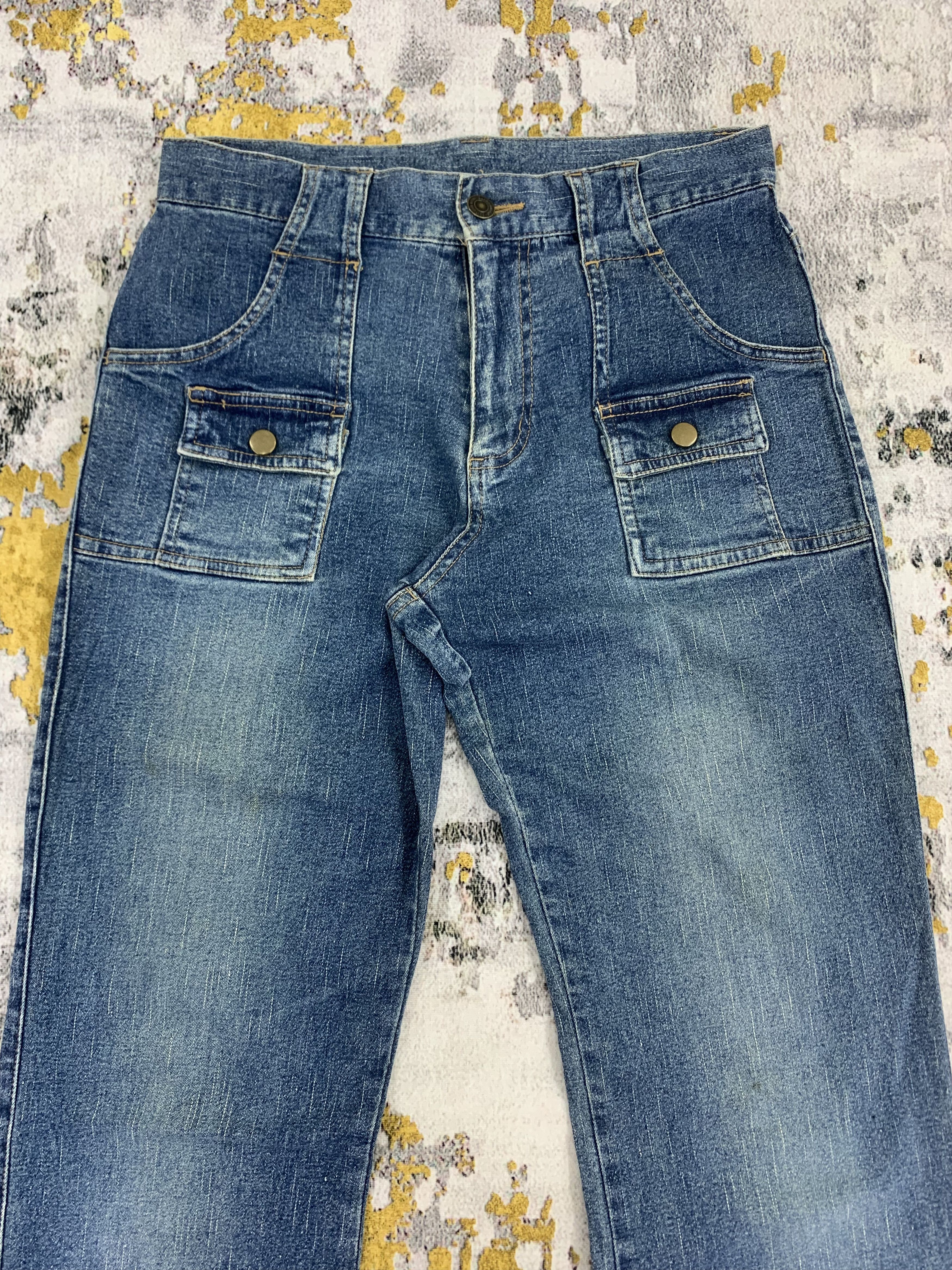 Japanese Brand Flared Jeans Bush Pants for Womens Size 26" / US 2 / IT 38 - 2 Thumbnail
