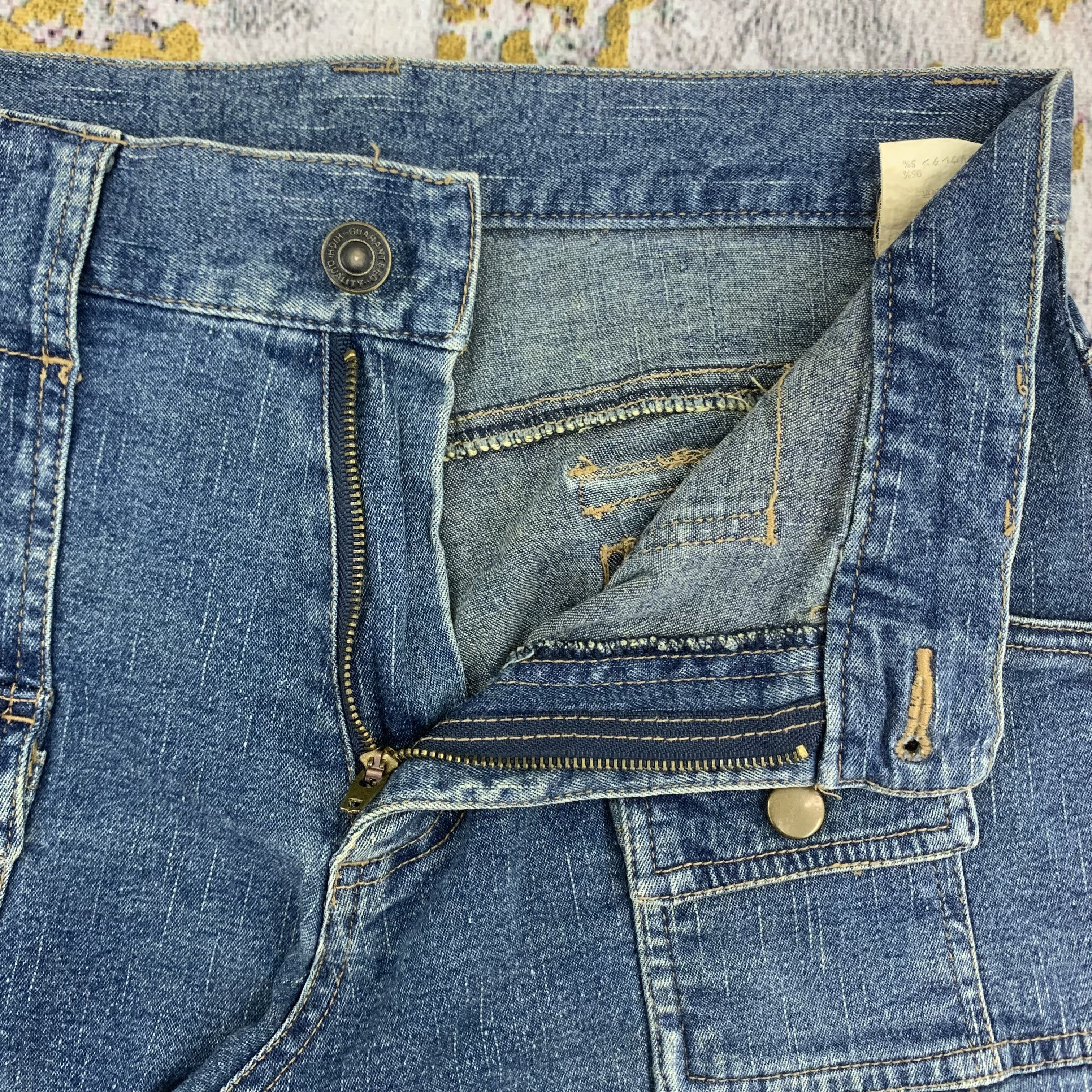Japanese Brand Flared Jeans Bush Pants for Womens Size 26" / US 2 / IT 38 - 3 Thumbnail