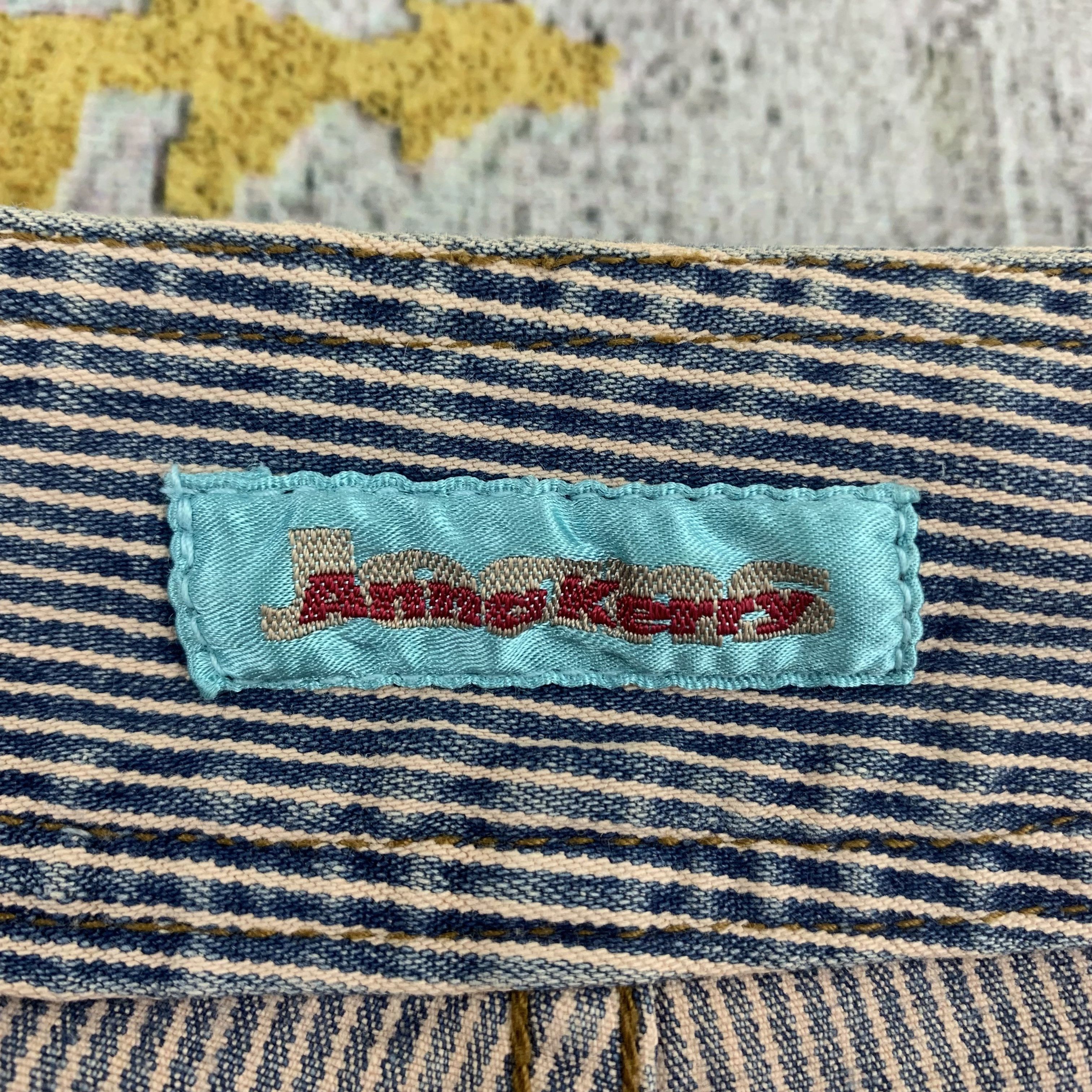 Japanese Brand Womenswear | Anna Kerry Cargo Pants Striped size 24 Size 26" / US 2 / IT 38 - 4 Thumbnail