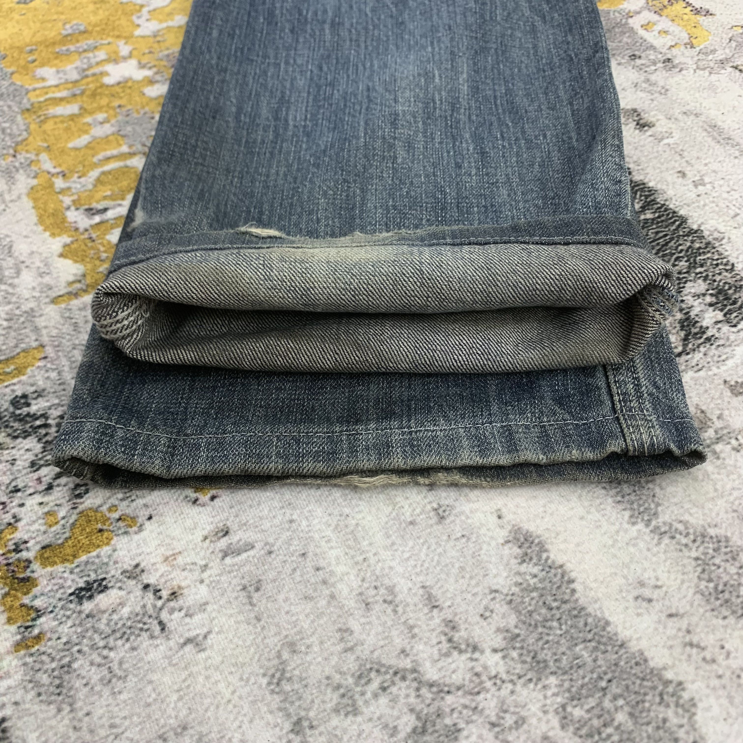 Vanson Leathers Blue Faded Jeans Vanson Leathers Motorcycles Size US 33 - 9 Thumbnail