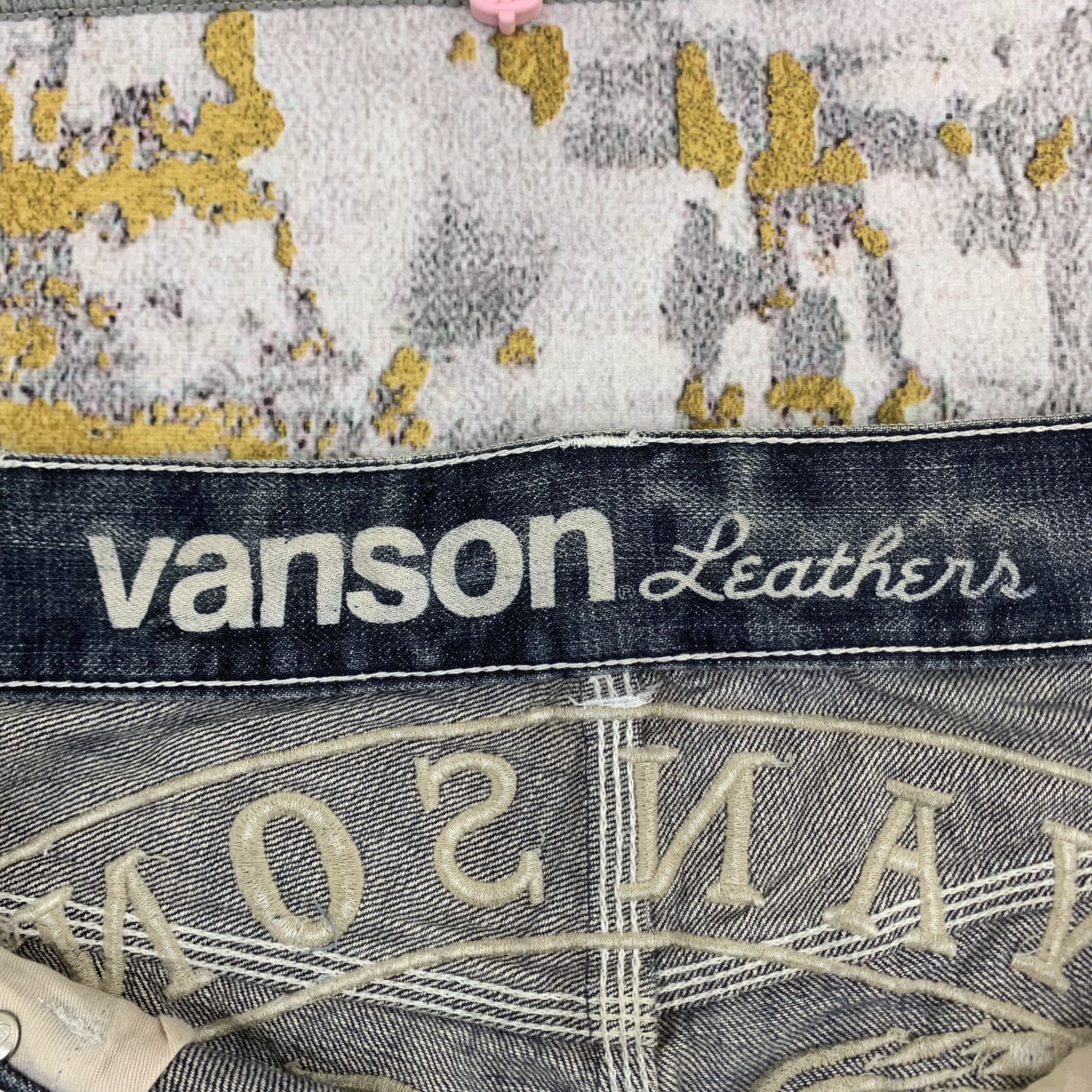 Vanson Leathers Blue Faded Jeans Vanson Leathers Motorcycles Size US 33 - 5 Thumbnail