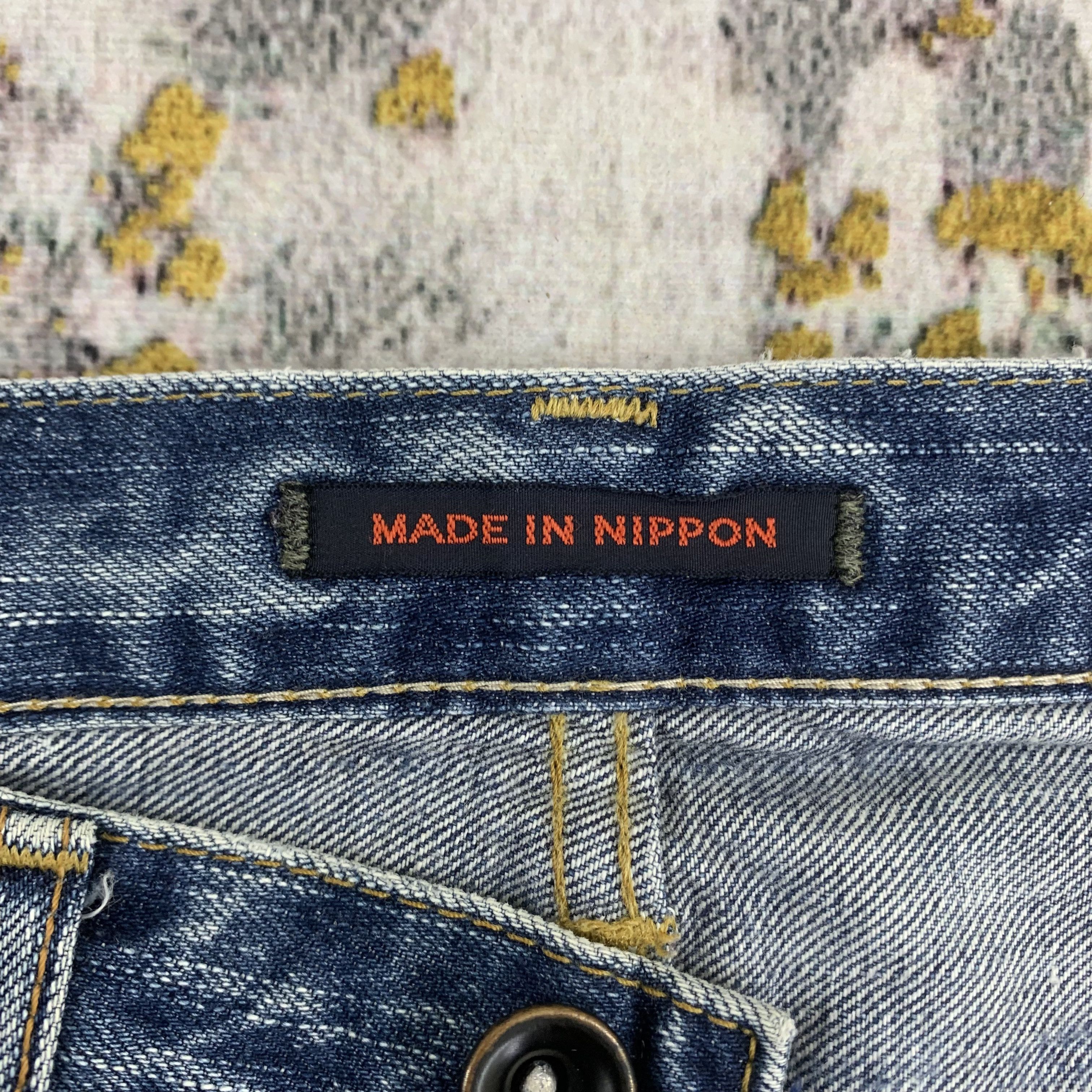 Japanese Brand Ripped Jeans Blue Trip Distressed Denim Blue Way Size US 29 - 4 Thumbnail