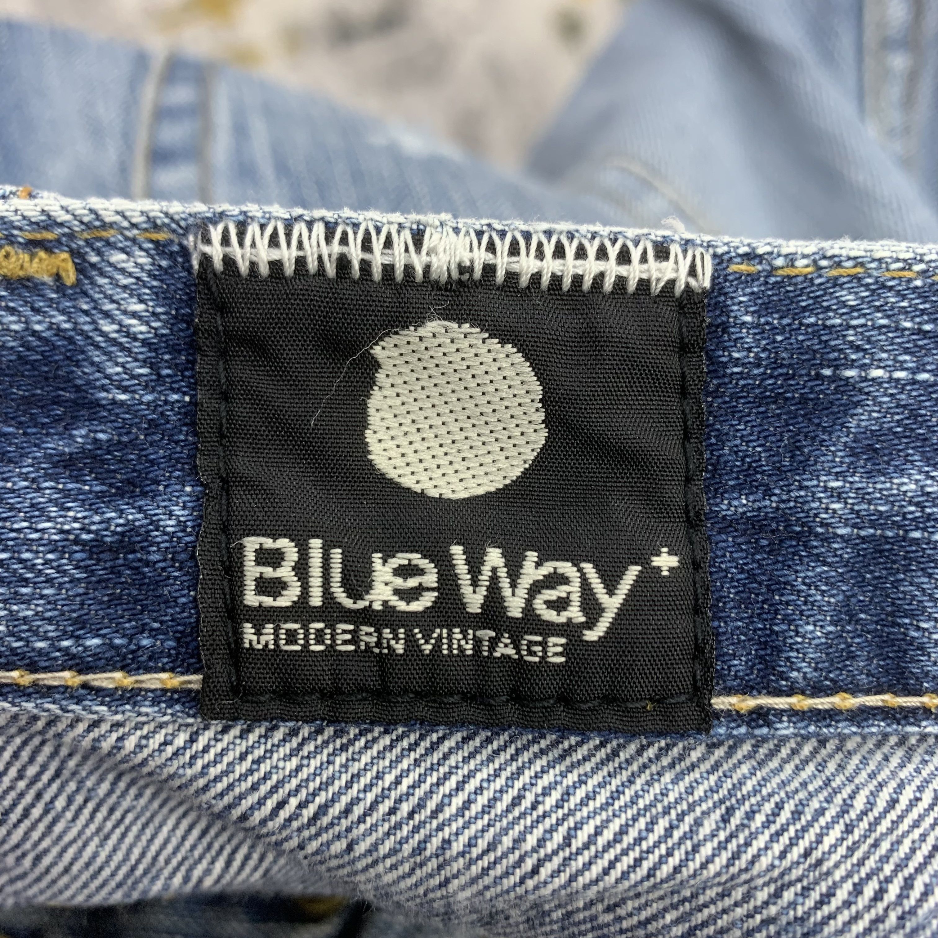 Japanese Brand Ripped Jeans Blue Trip Distressed Denim Blue Way Size US 29 - 9 Thumbnail