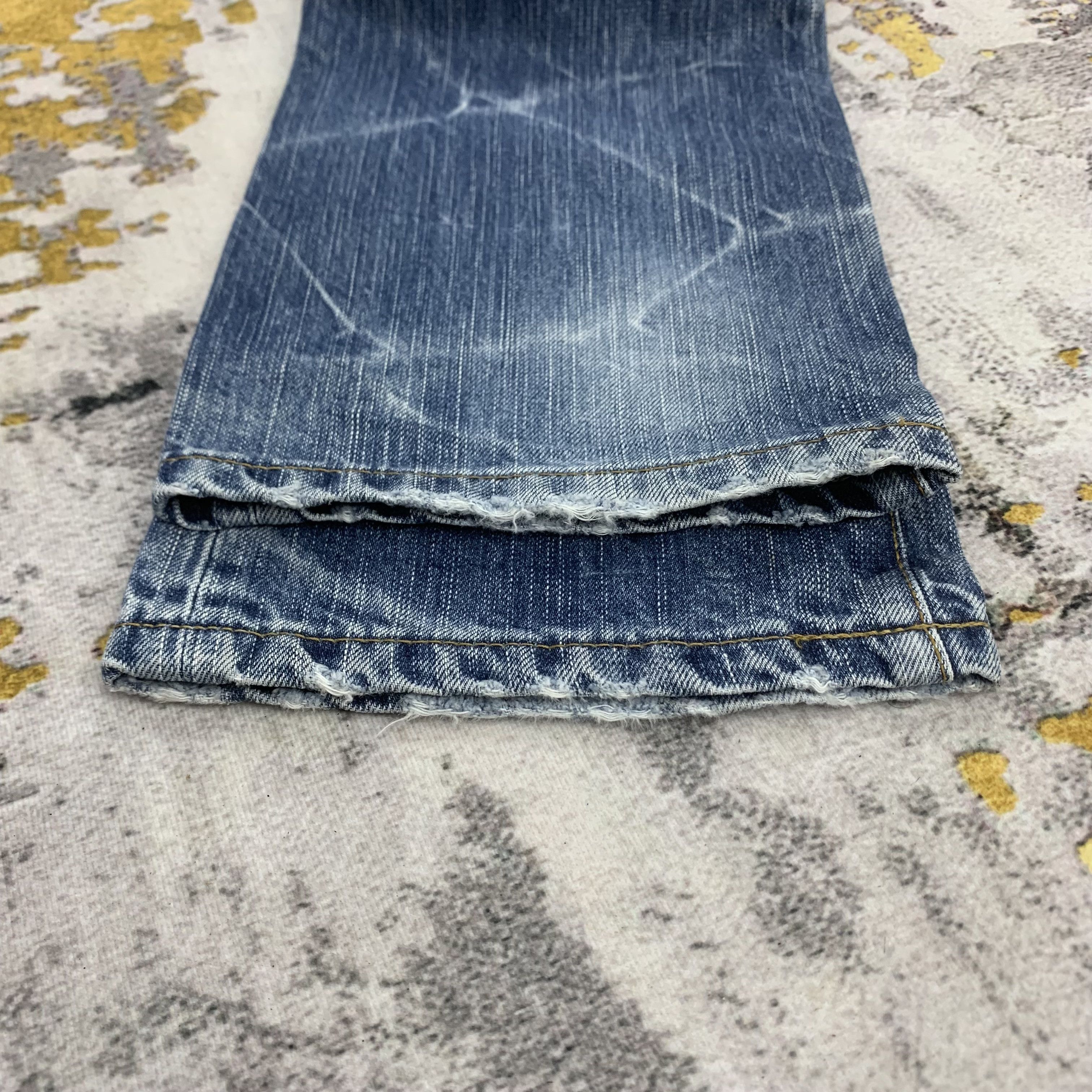 Japanese Brand Ripped Jeans Blue Trip Distressed Denim Blue Way Size US 29 - 7 Thumbnail