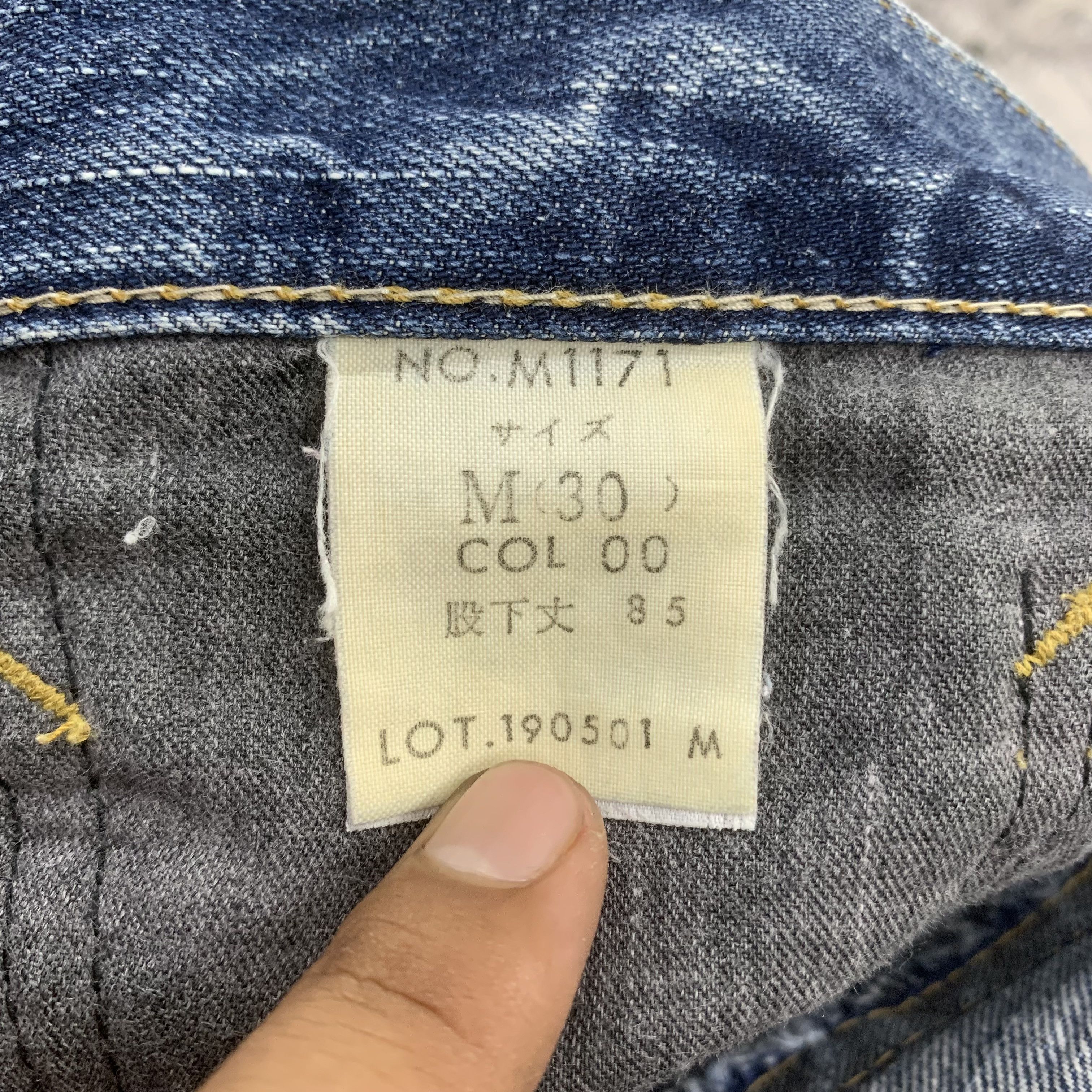 Japanese Brand Ripped Jeans Blue Trip Distressed Denim Blue Way Size US 29 - 10 Thumbnail