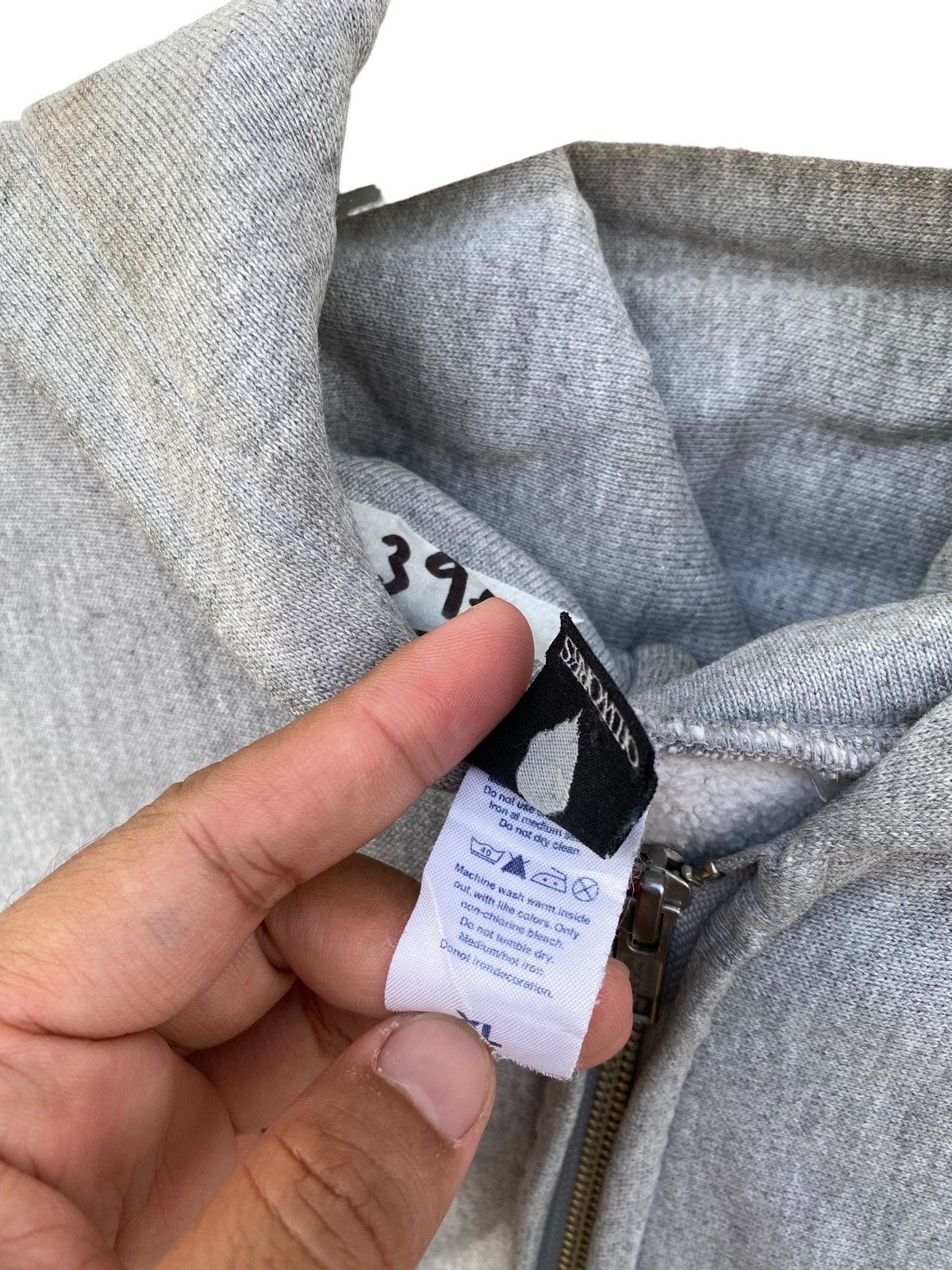Japanese Brand × Vintage Vintage Oil Works Reverse Weave Thrashed Hoodie Size US XL / EU 56 / 4 - 7 Thumbnail
