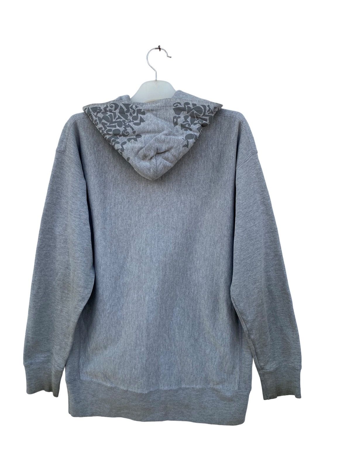 Japanese Brand × Vintage Vintage Oil Works Reverse Weave Thrashed Hoodie Size US XL / EU 56 / 4 - 2 Thumbnail
