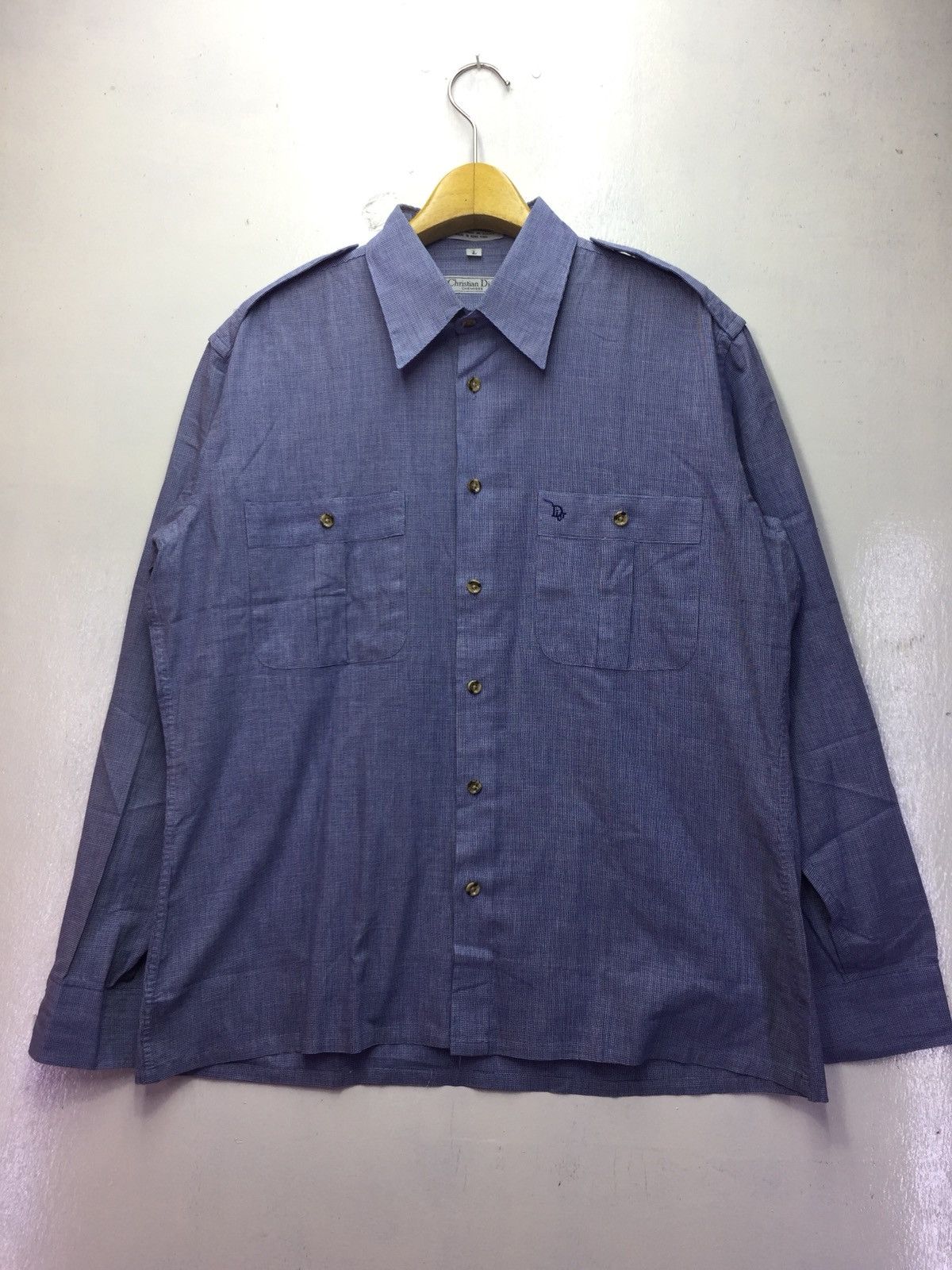 Christian Dior Monsieur × Vintage Vintage Christian Dior Chemise Double Pocket Shirt Size US L / EU 52-54 / 3 - 1 Thumbnail