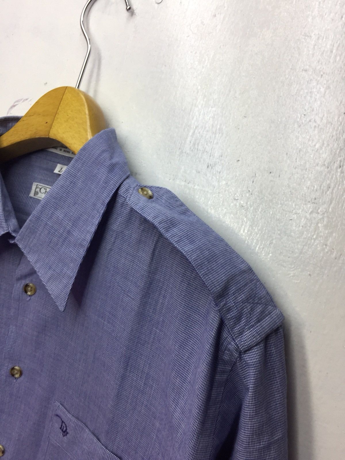 Christian Dior Monsieur × Vintage Vintage Christian Dior Chemise Double Pocket Shirt Size US L / EU 52-54 / 3 - 4 Thumbnail