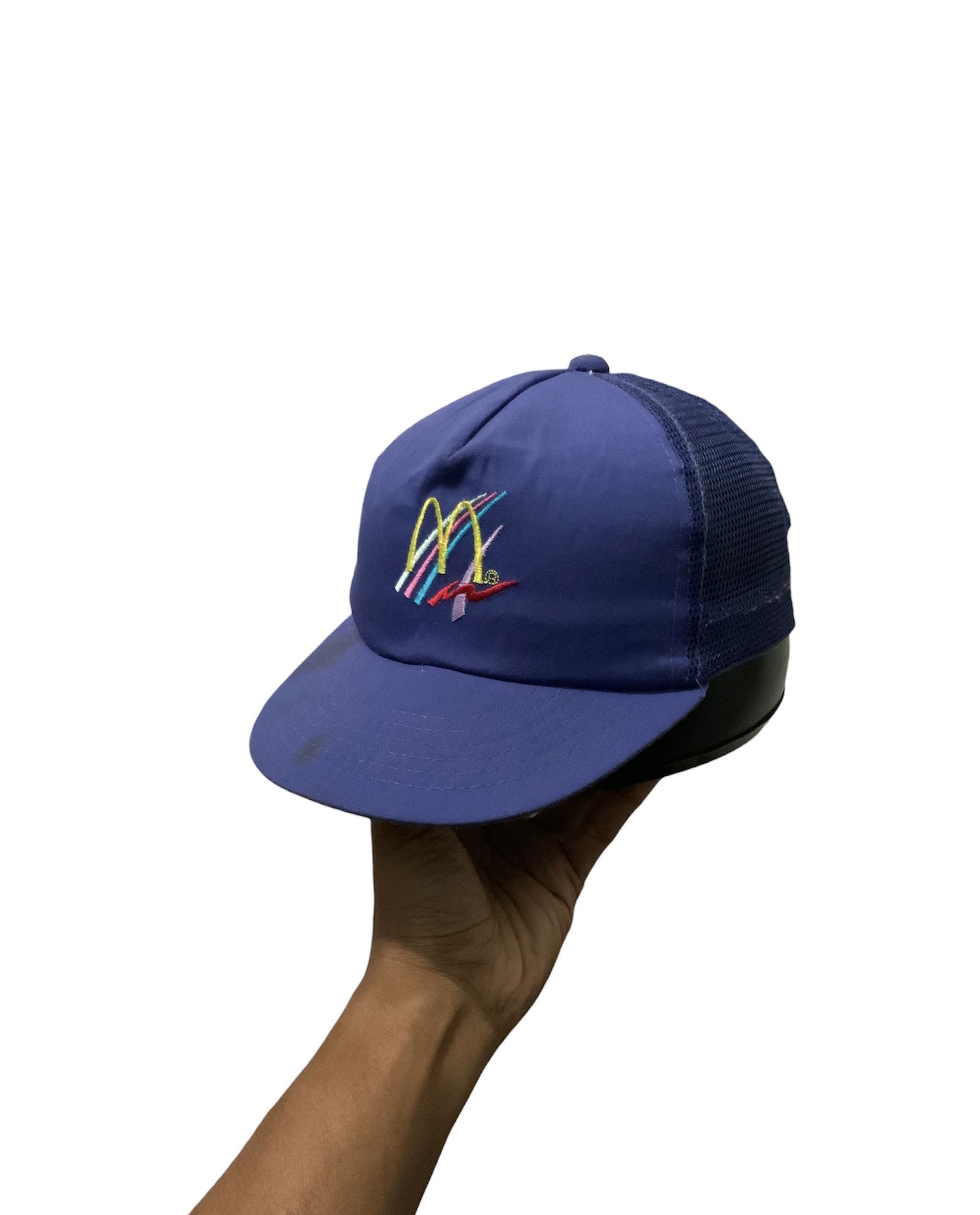 image of Archival Clothing x Trucker Hat Vintage Mcdonald’S Mesh Rusty Trucker Hat in Purple, Men's