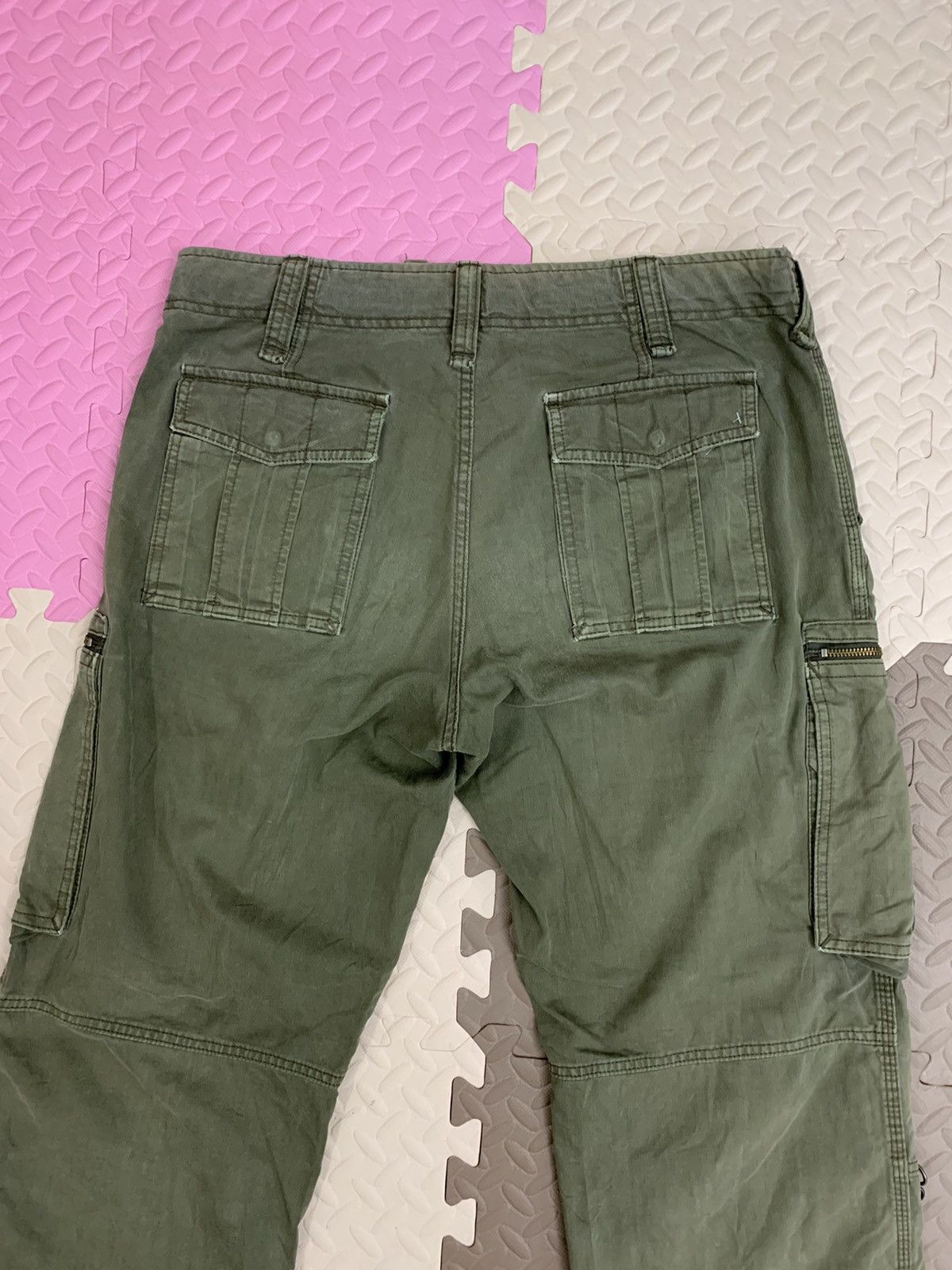 Uniqlo × Vintage Vintage Uniqlo cargos pant trouser distressed drawstring Size US 36 / EU 52 - 6 Thumbnail
