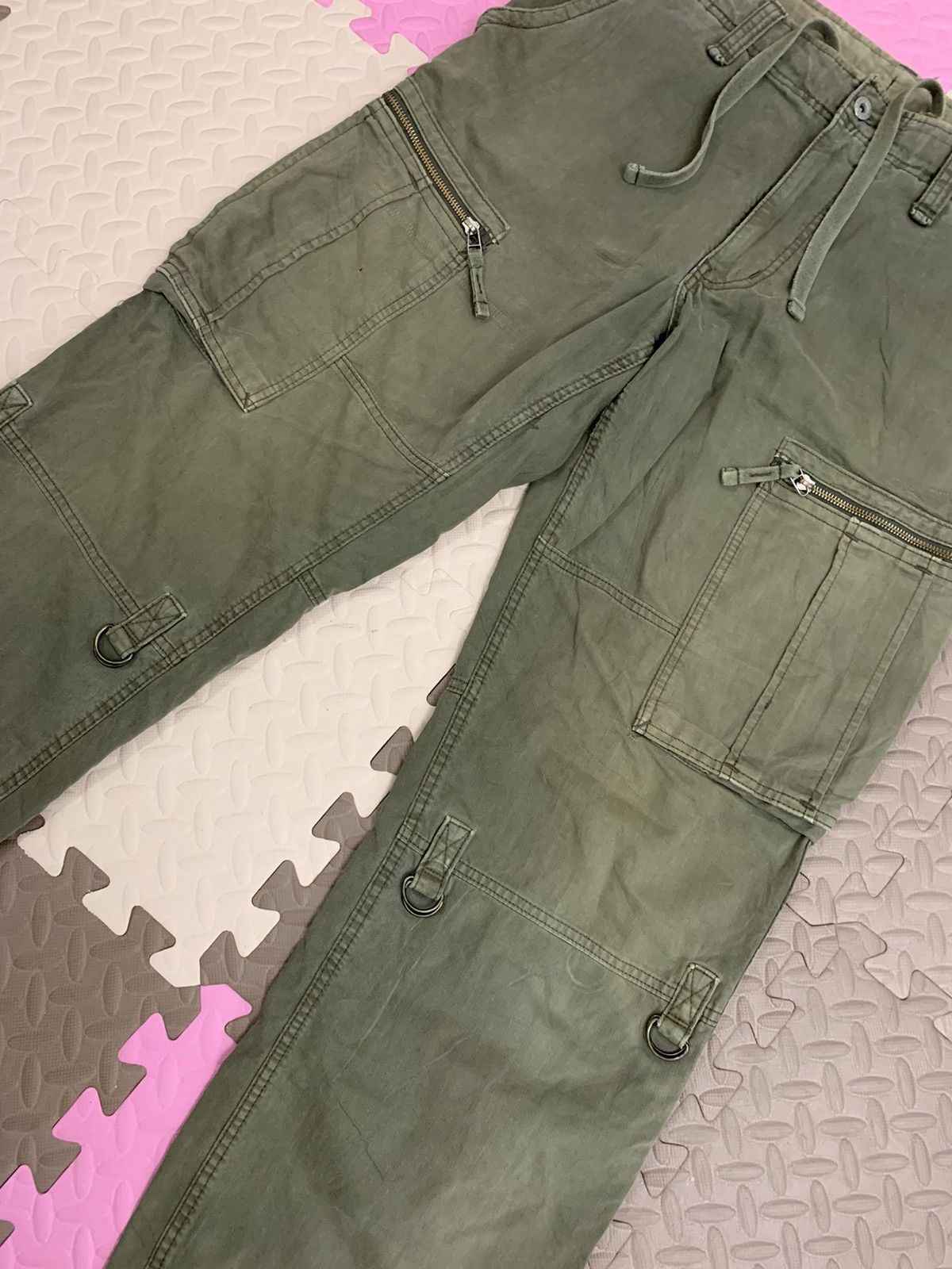 Uniqlo × Vintage Vintage Uniqlo cargos pant trouser distressed drawstring Size US 36 / EU 52 - 3 Thumbnail