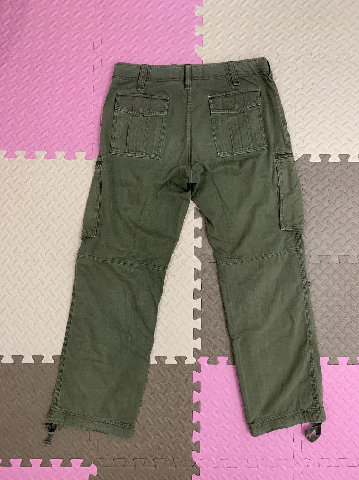 Uniqlo × Vintage Vintage Uniqlo cargos pant trouser distressed drawstring Size US 36 / EU 52 - 2 Thumbnail
