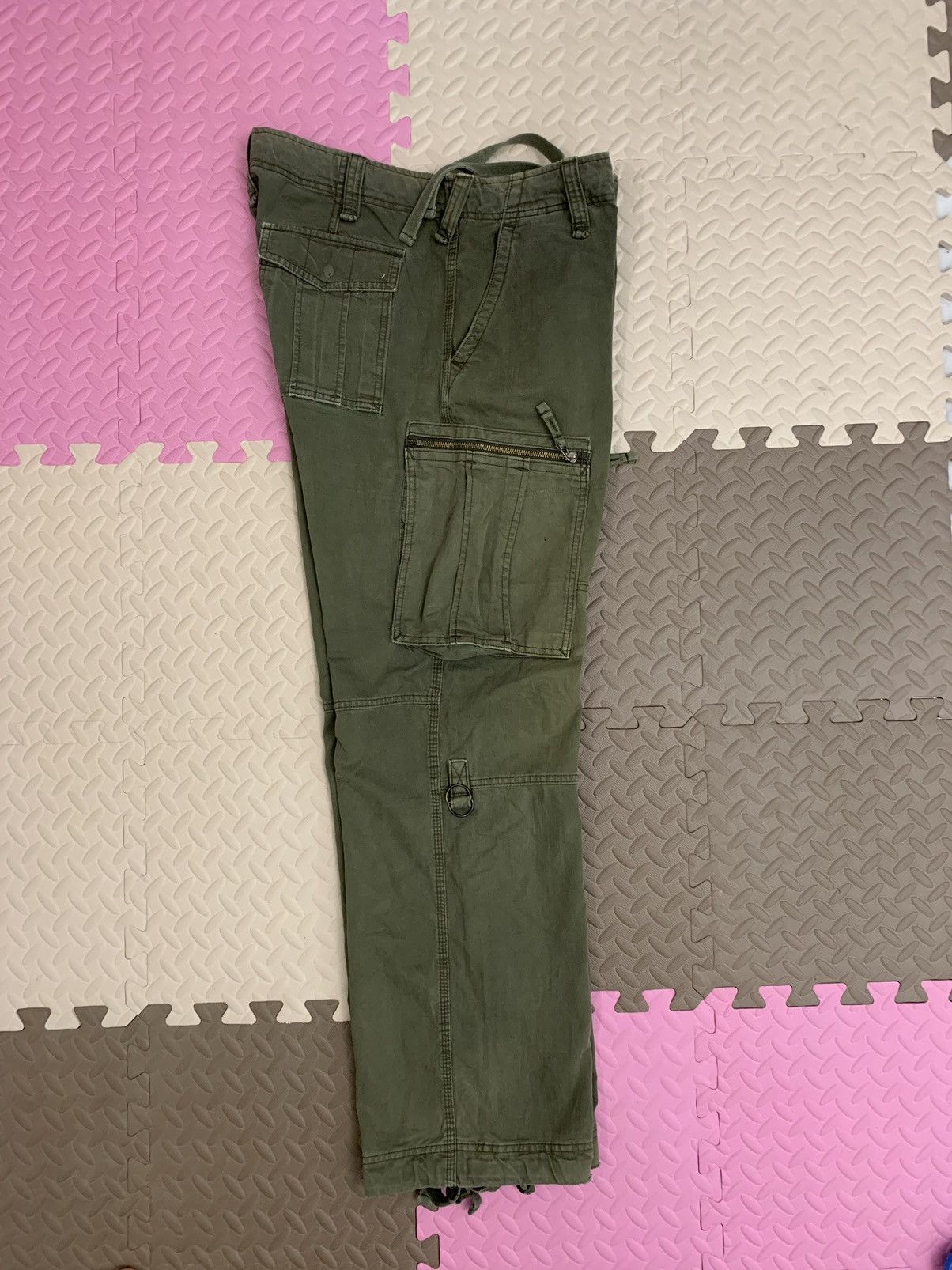 Uniqlo × Vintage Vintage Uniqlo cargos pant trouser distressed drawstring Size US 36 / EU 52 - 8 Thumbnail