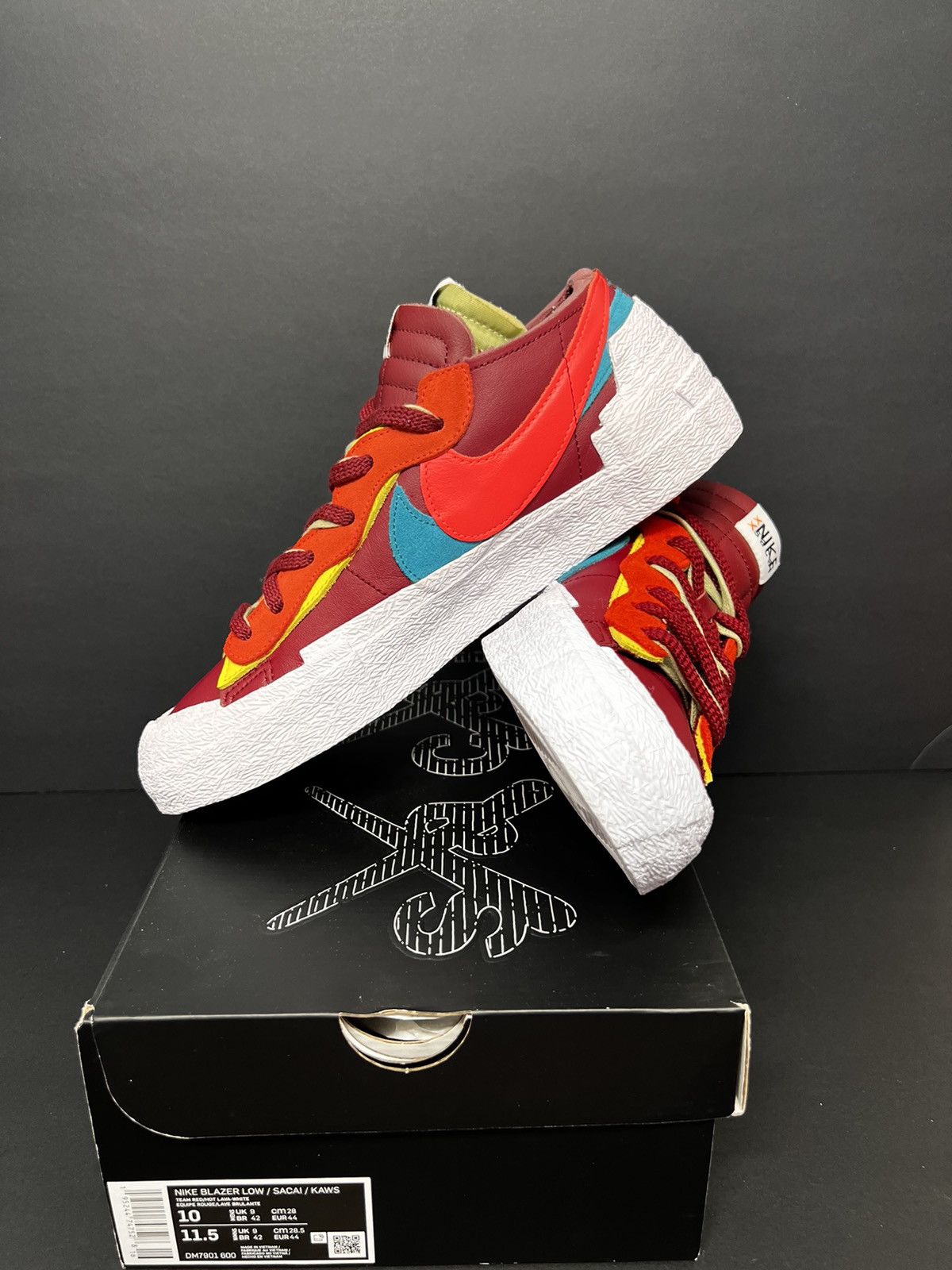 Kaws Nike Sacai Blazer Fit Nike Blazer Low Sacai Kaws Hot Lava White