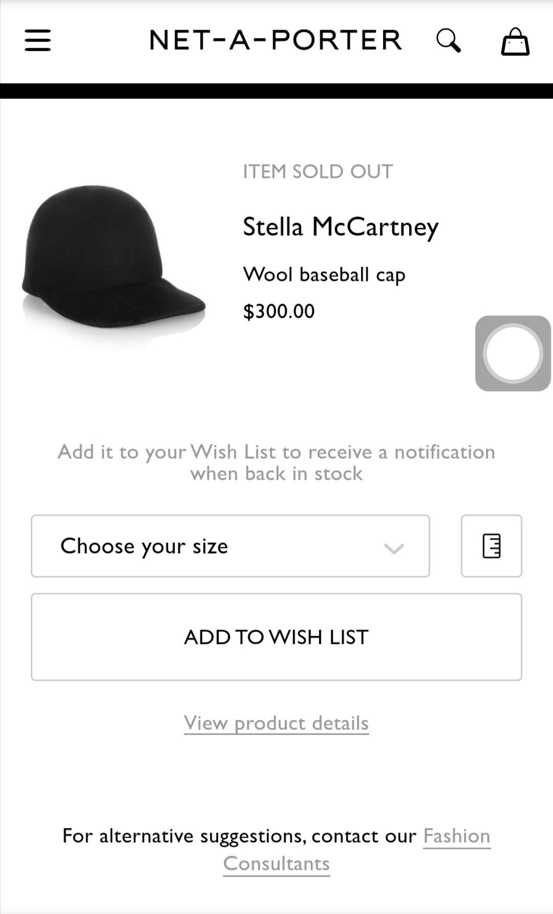 Stella McCartney stella mccartney wool baseball cap made in italy Size ONE SIZE - 8 Thumbnail