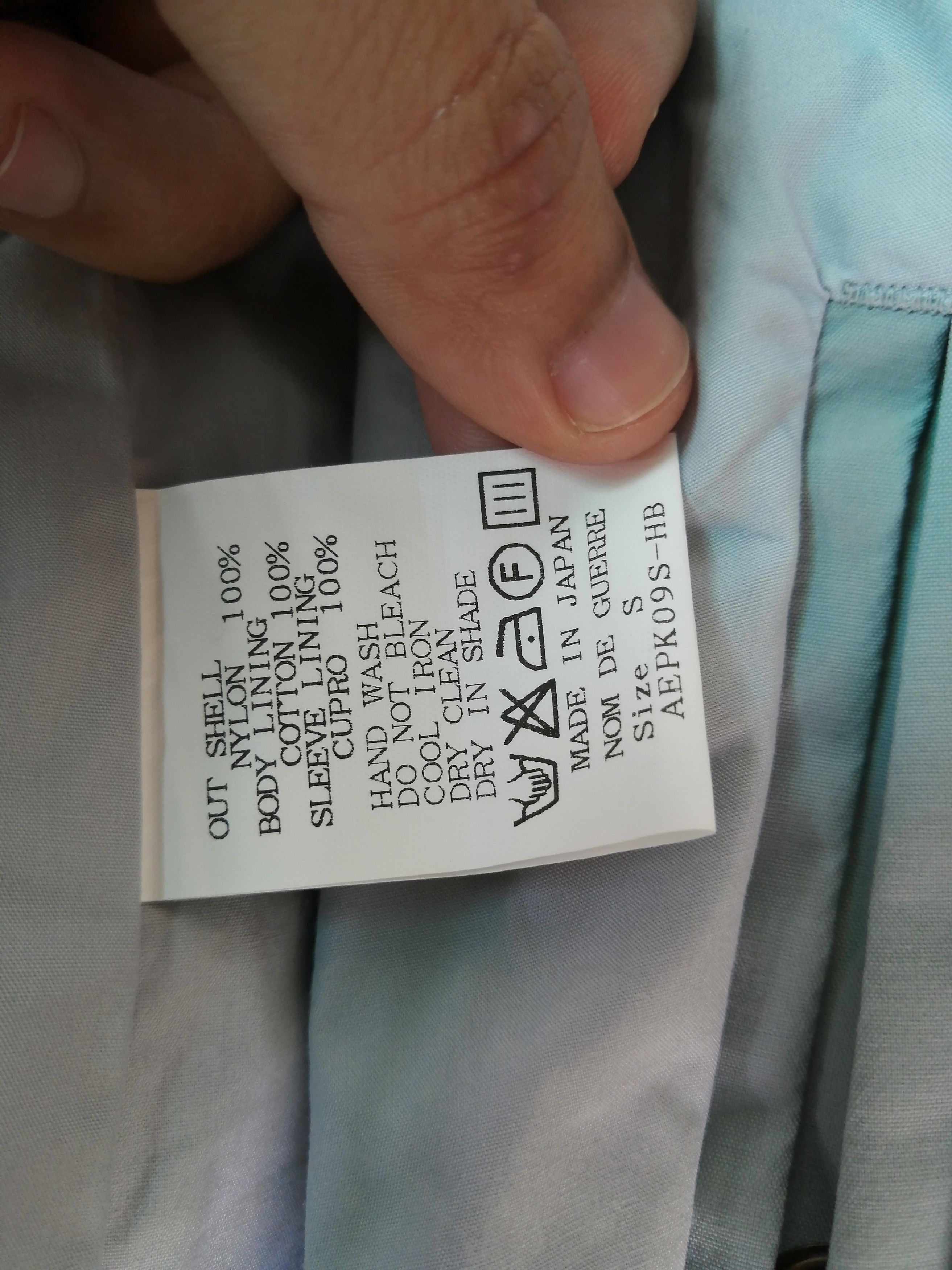 Nom De Guerre a/w 09 nom de guerre waterproof bomber Size US M / EU 48-50 / 2 - 6 Thumbnail
